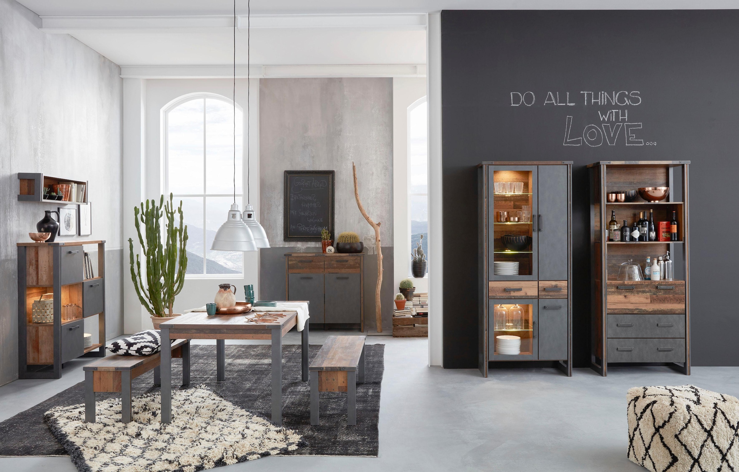 Home affaire Sitzbank »Bristol«, Esszimmerbank mit Platz für 2 Personen - (B/T/H) 140/35/44 cm