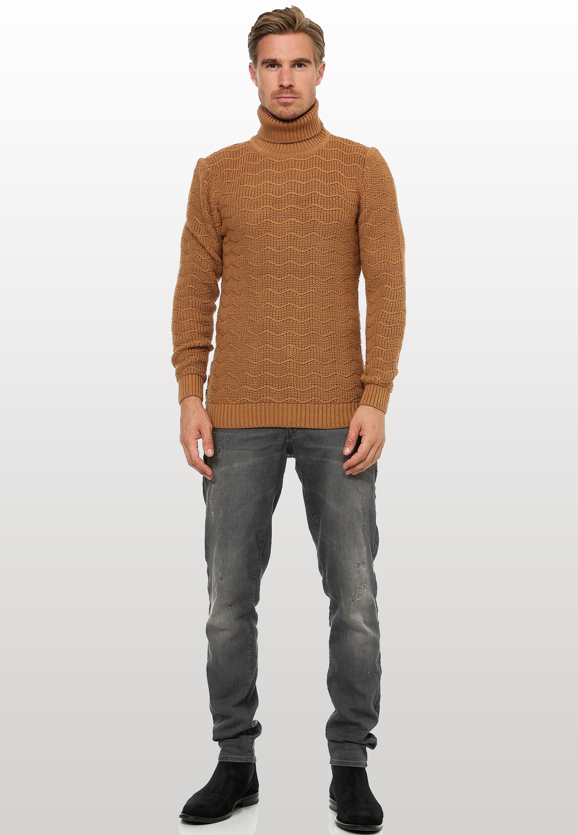 Rusty Neal Rollkragenpullover, im angesagten Design