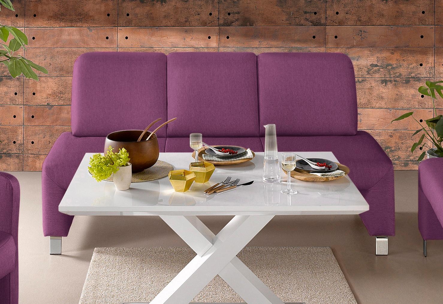 exxpo - sofa fashion 1100000002199 "Intenso, Sitzbank, Breite 162 cm, wahlweise in Leder oder Textil" hohe Bodenfreiheit, frei im Raum stellbar, hoher Sitzkomfort