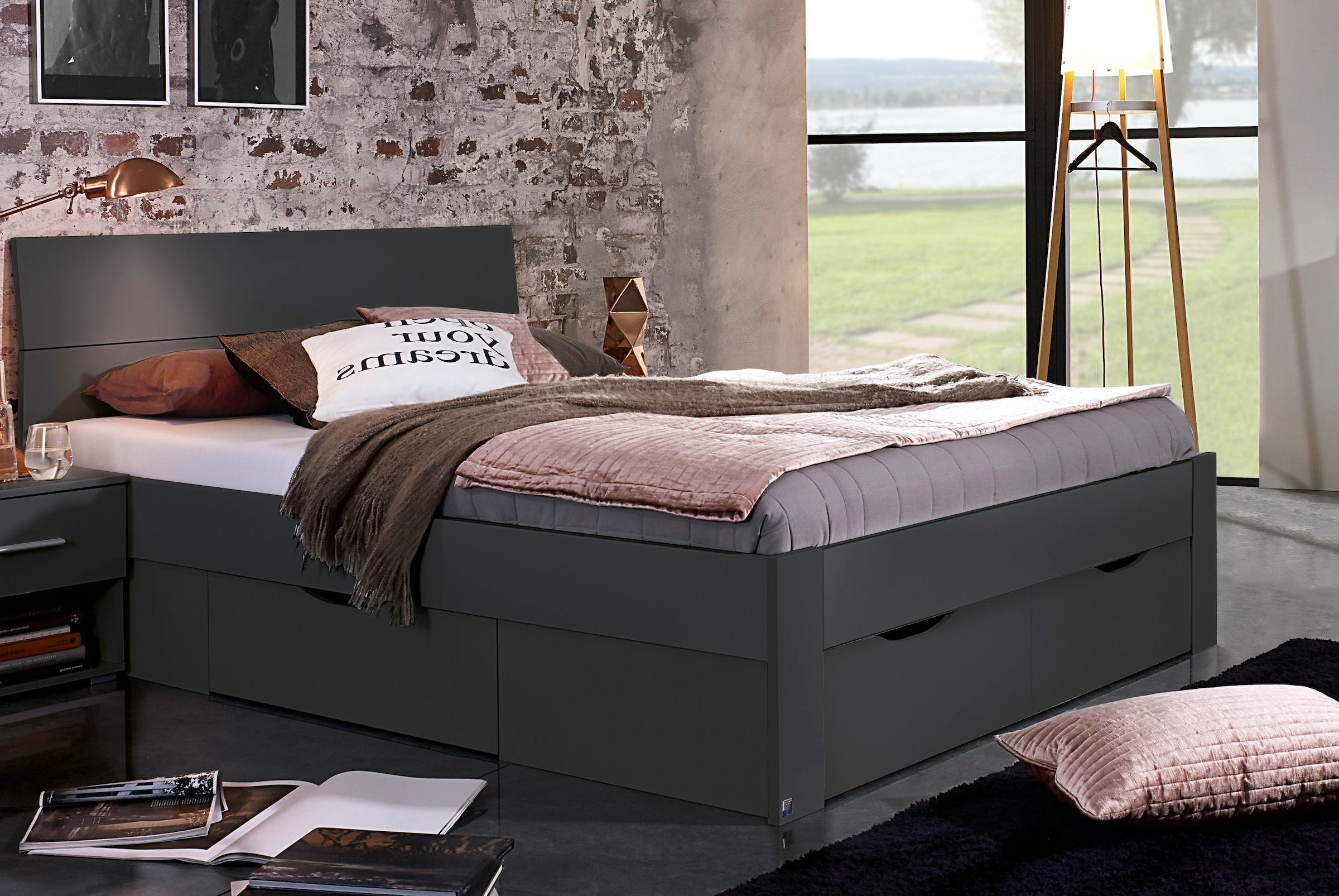 rauch Bett "Einzelbett Doppelbett Stauraum FLEXX Breiten 90/140/180 cm" Ein günstig online kaufen