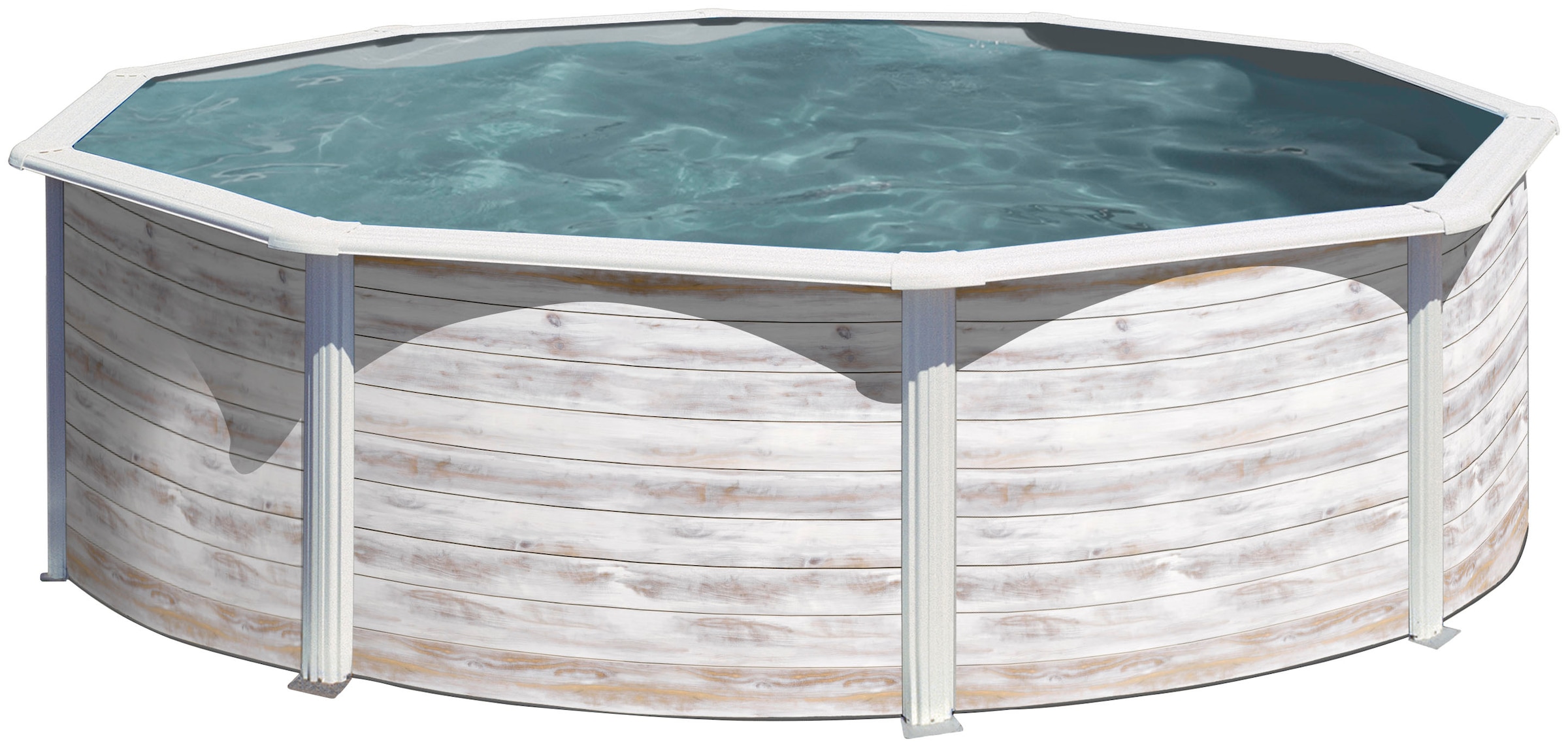 Gre Rundpool »Finlandia«, (Set, 4 tlg.), Höhe 120 cm, in versch. Größen erhältlich