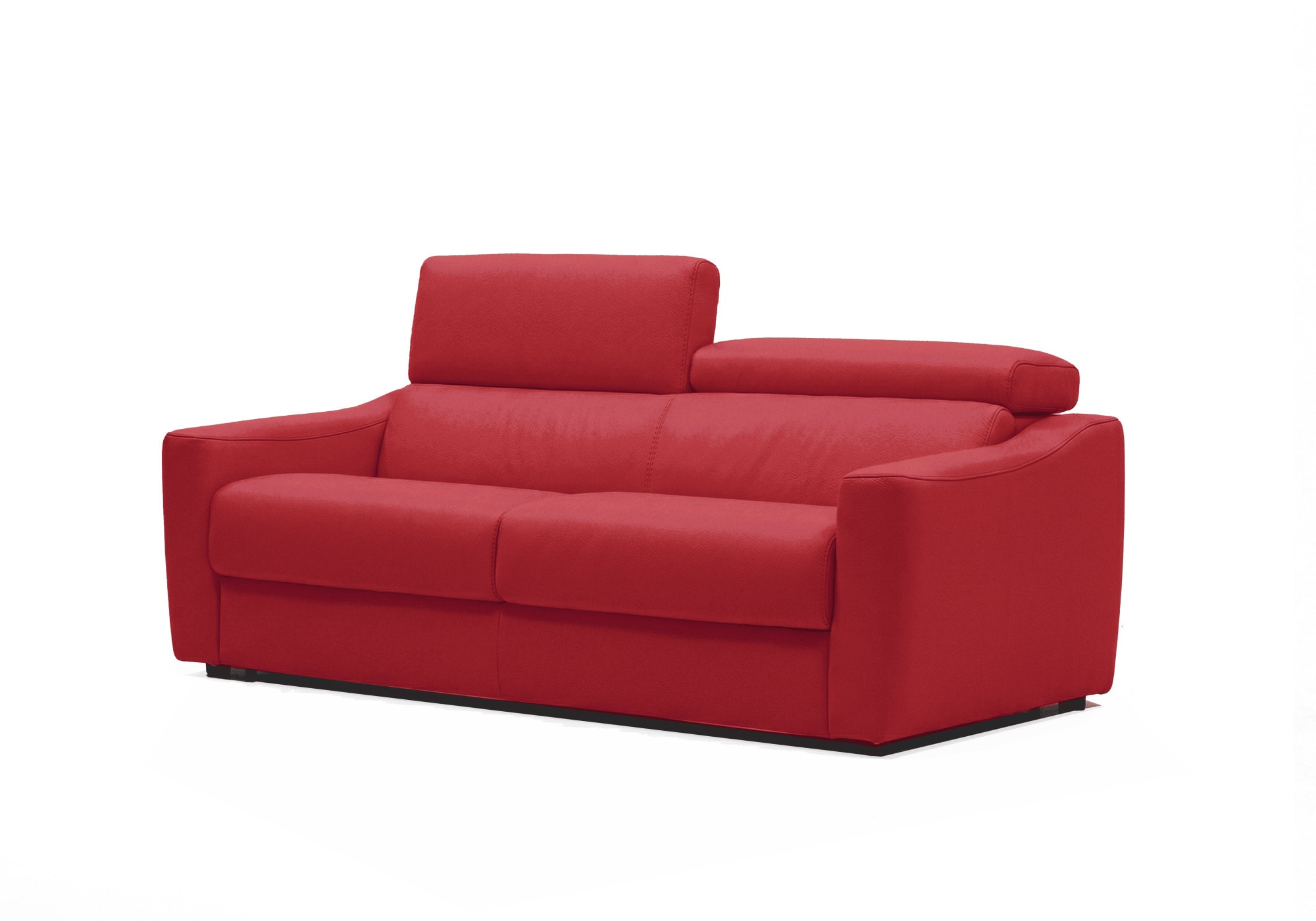 Egoitaliano Schlafsofa "STRIKE, Made in Italy-Designsofa mit Dauerschlaffunktion,Breite 195 cm" Schlafsofa aus Echtleder Bull mit verstellbaren Kopfstützen