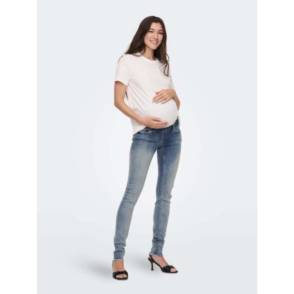 ONLY MATERNITY Umstandsjeans »OLMBLUSH MID SK ANK RW DNM NOOS«
