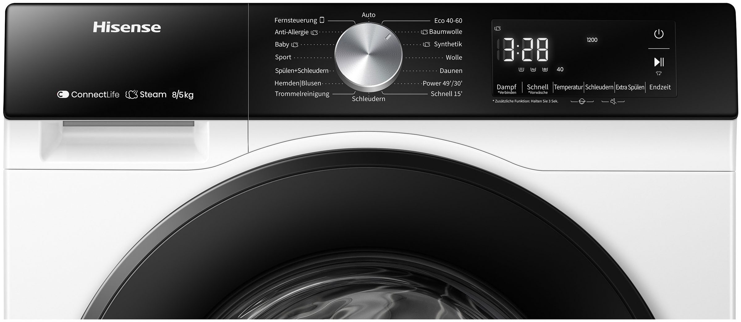 Hisense Waschtrockner »WD3S8043BB3« 3S Serie 8 kg /5 kg 72 dB(A)