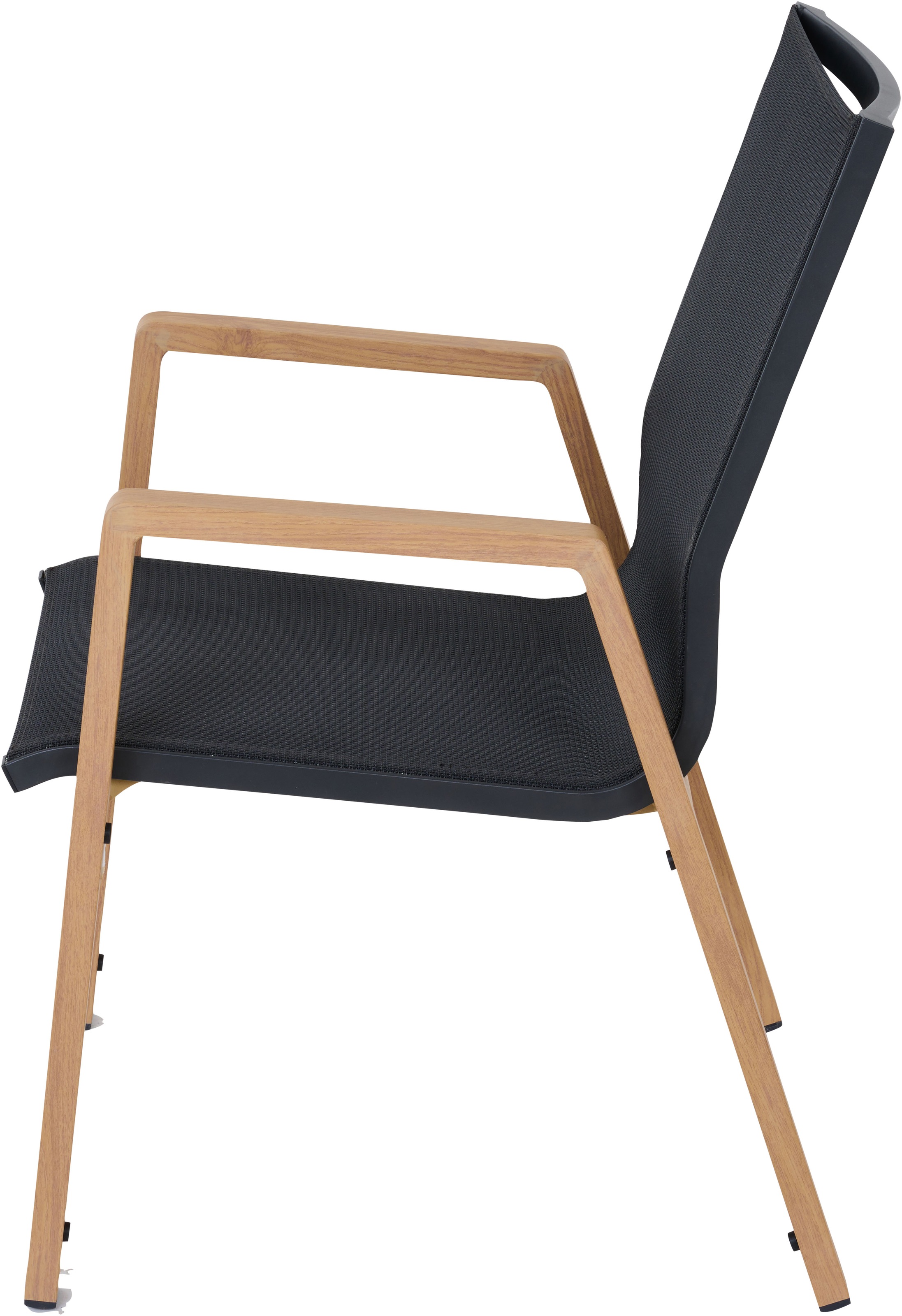 Siena Garden Gartensessel »CATANIA Stapelsessel« Aluminiumgestell in teaklook, Ranotex® Bezug