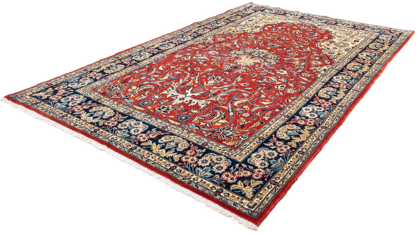 morgenland Orientteppich "Perser - Royal - 330 x 202 cm - dunkelrot", rechteckig, 10 mm Höhe, Wohnzimmer, Handgeknüpft, 