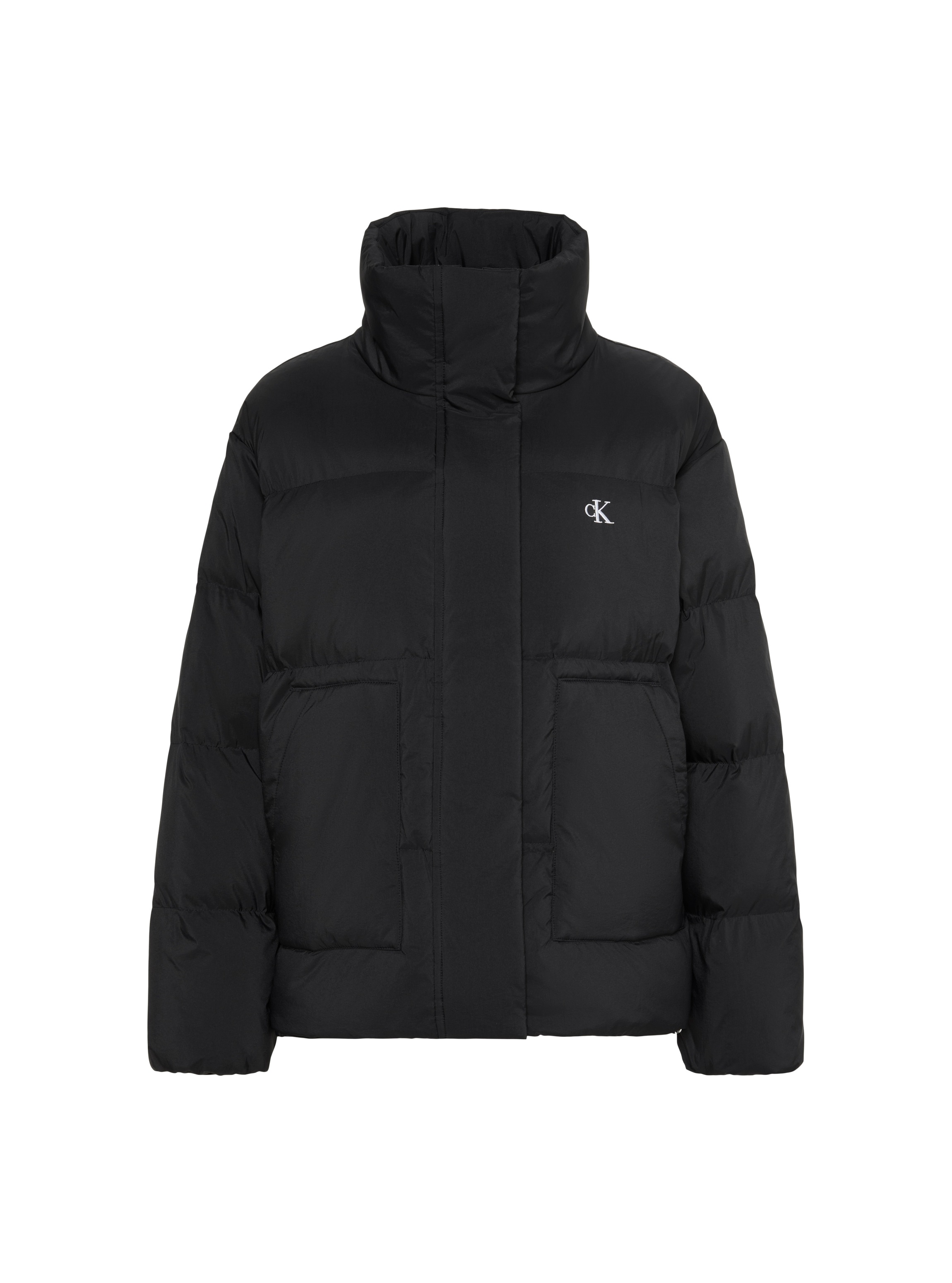 Calvin Klein Jeans Steppjacke »RELAXED STAND COLLAR DOWN« ohne Kapuze Regular fit mit Stehkragen