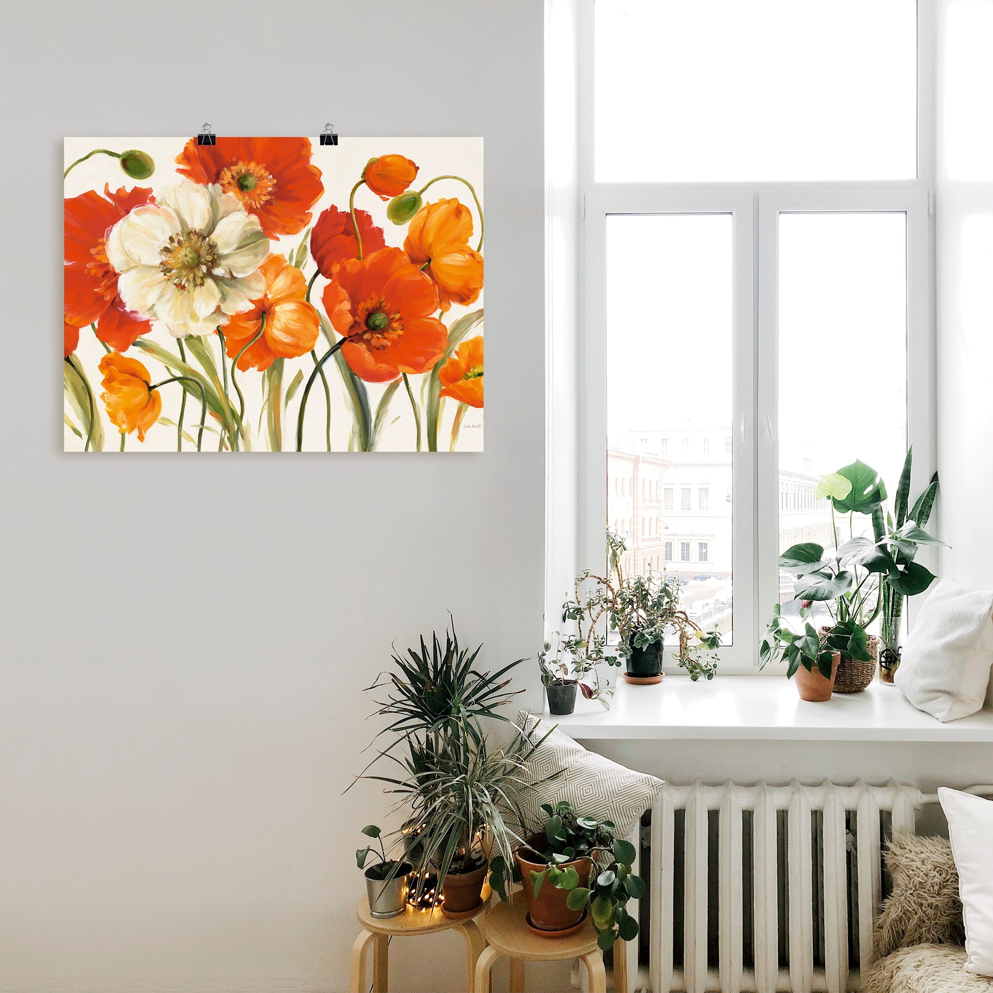 Artland Wandbild »Mohnblumen I«, Blumen, (1 St.), als Leinwandbild, Poster, Wandaufkleber in verschied. Größen