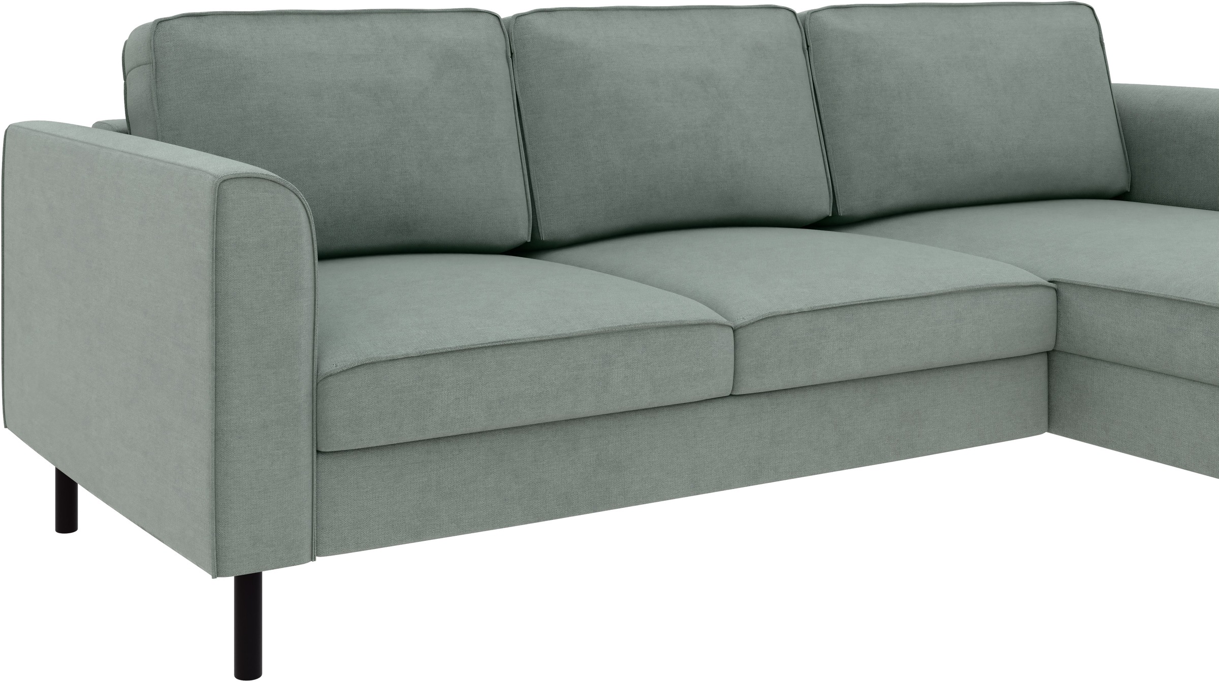 Home affaire Ecksofa »Booster Couch wahlweise mit Schlaffunktion und Bettkasten-auch in Cord«, Recamiere beidseitig montierbar, Sofa in L-Form, 232 cm