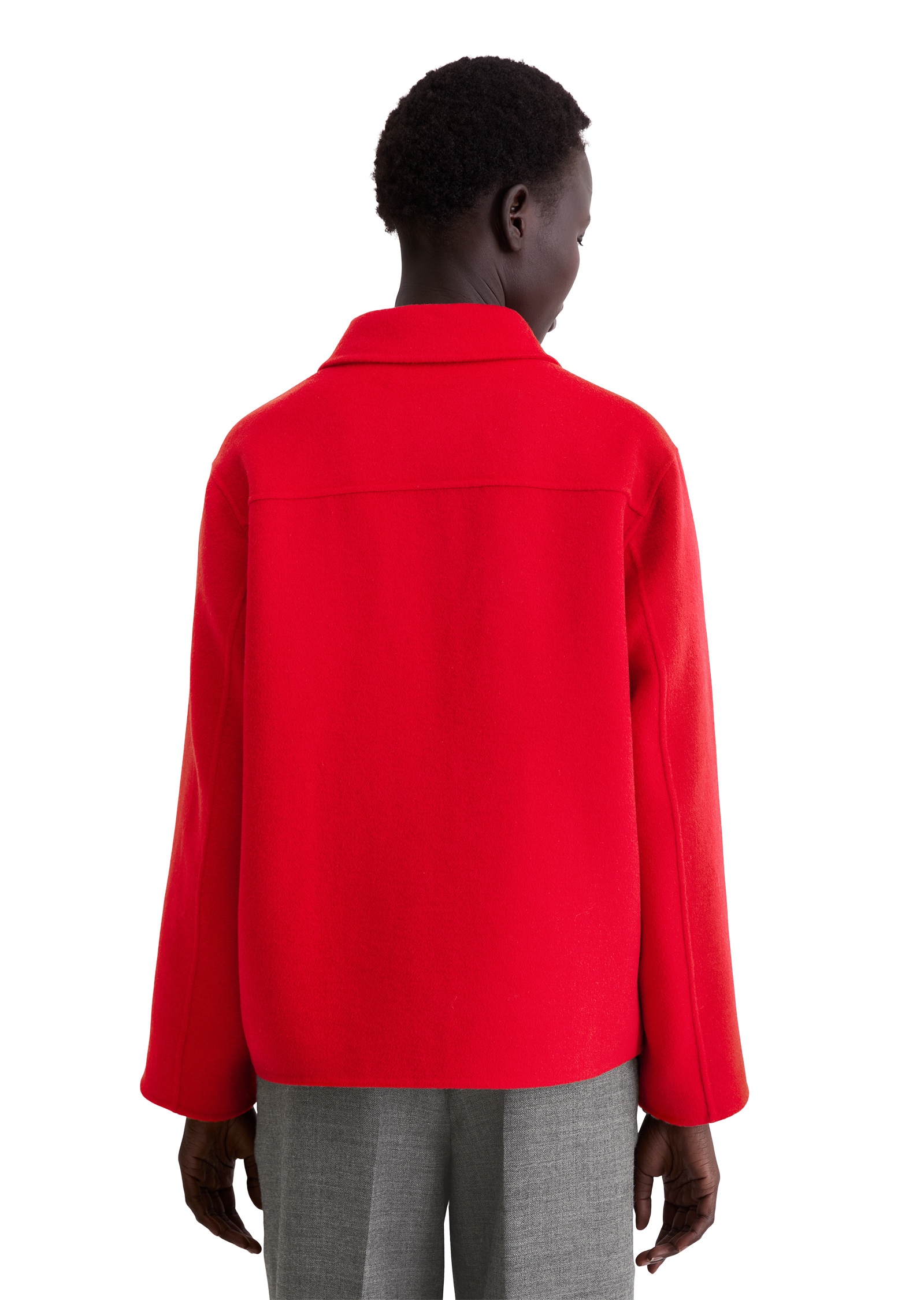 Marc O'Polo Outdoorjacke »aus edlem Woll-Doubleface« ohne Kapuze