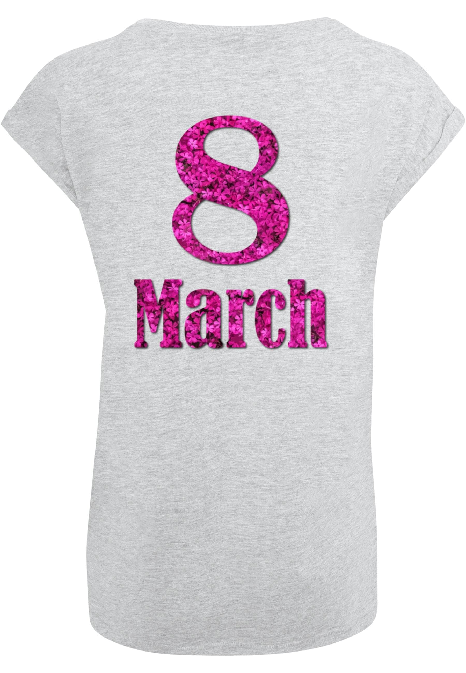 Merchcode T-Shirt "Merchcode Damen Ladies WD - 8 March Extended Shoulder Te günstig online kaufen