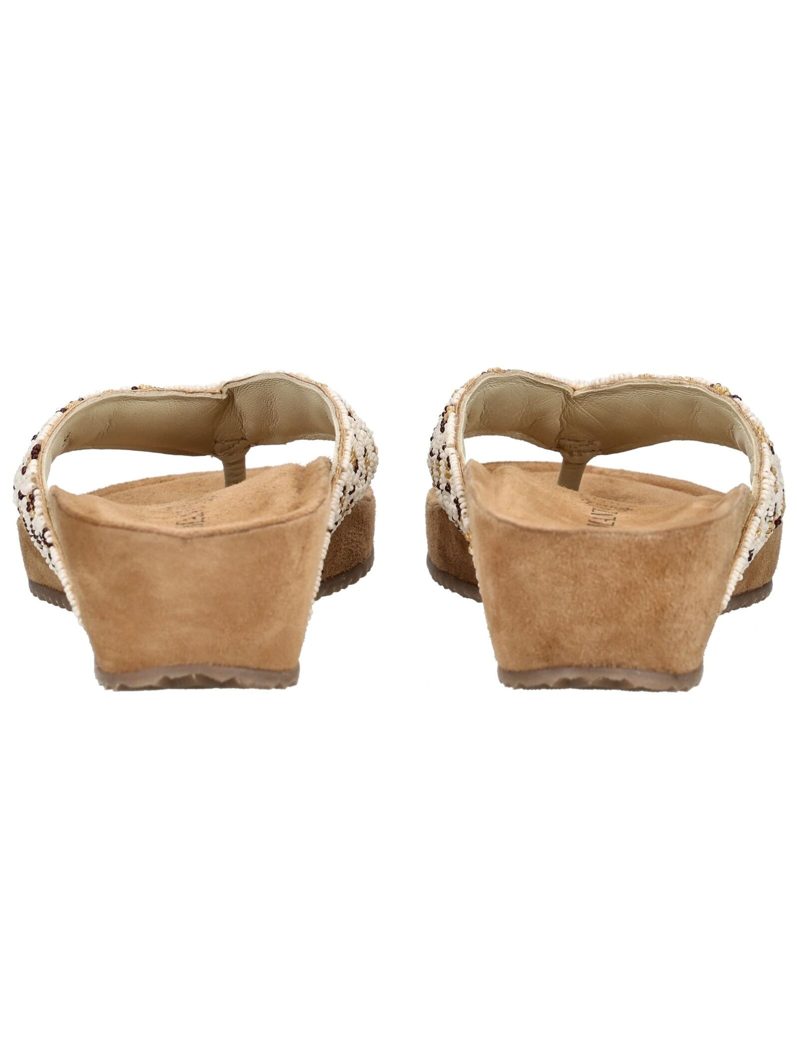 Lazamani Zehentrenner »Lazamani Pantoletten Leder/Textil«