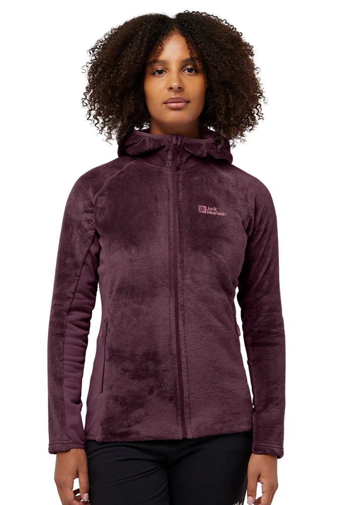 Jack Wolfskin Fleecejacke "ROTWAND HOODED FZ W", mit Kapuze günstig online kaufen