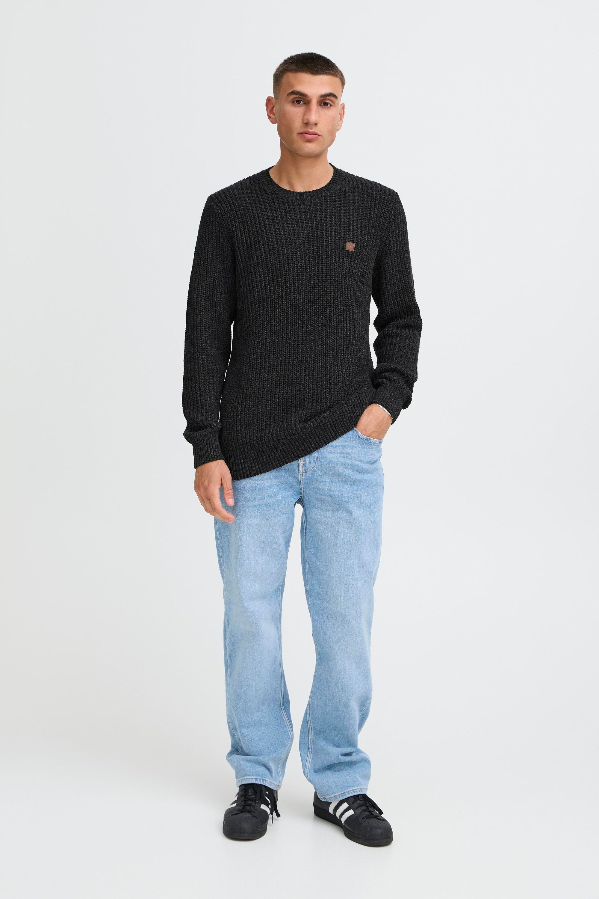 Solid Strickfleece-Pullover "Strickpullover SDRICKY" günstig online kaufen