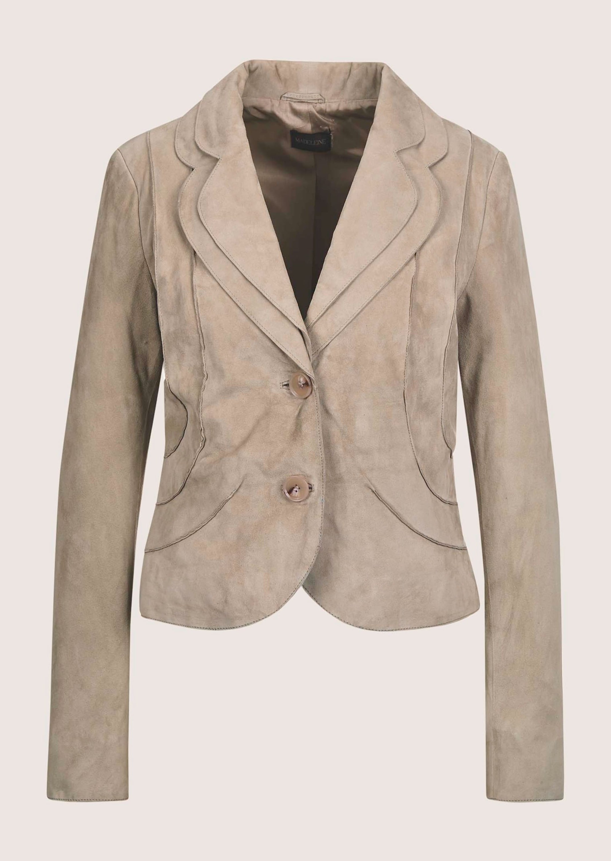MADELEINE Lederjacke "Lederjacke Kurzblazer aus Ziegenvelours-Leder" günstig online kaufen