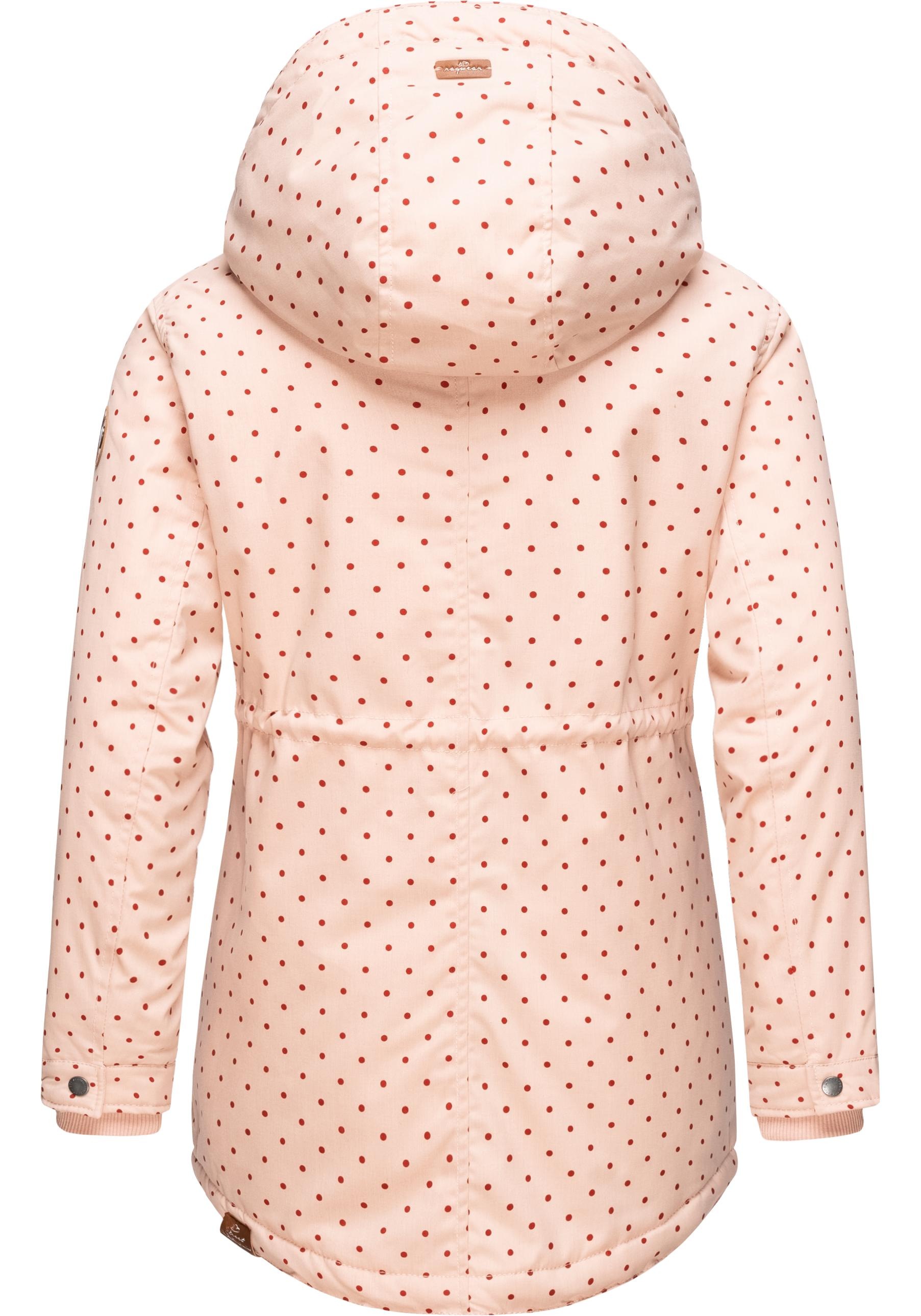 Ragwear Winterjacke »Layra Dots«, mit Kapuze, Wasserdichte und atmungsaktive Winter-Outdoorjacke