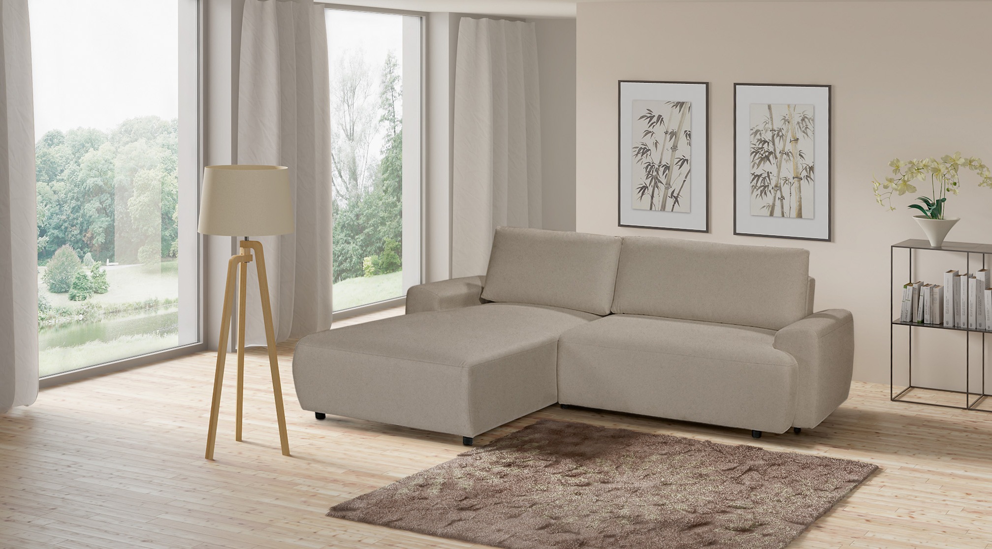 exxpo - sofa fashion Ecksofa "Gato, Designsofa mit hohem Sitzkomfort, L-For günstig online kaufen