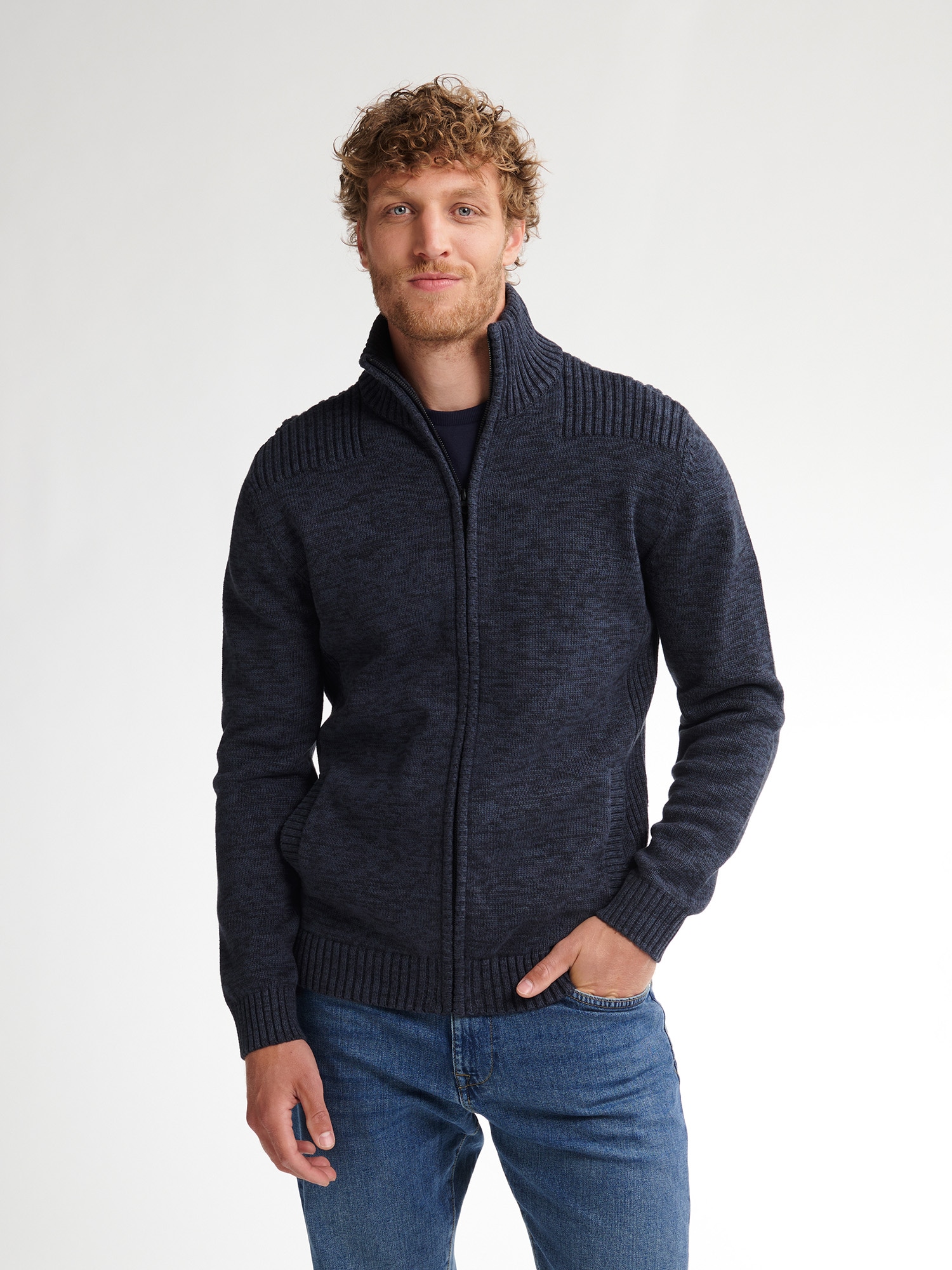 Petrol Industries Strickjacke, mit Stehkragen günstig online kaufen