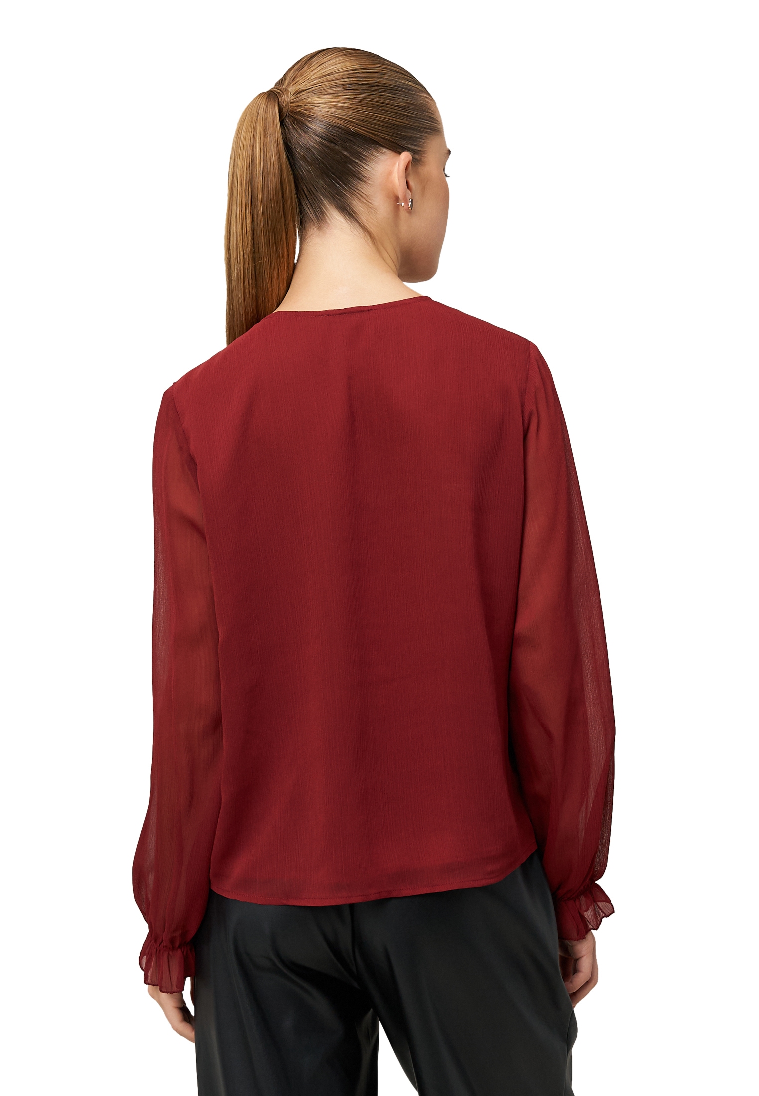 Zero Chiffonbluse »Damen mit Volants«