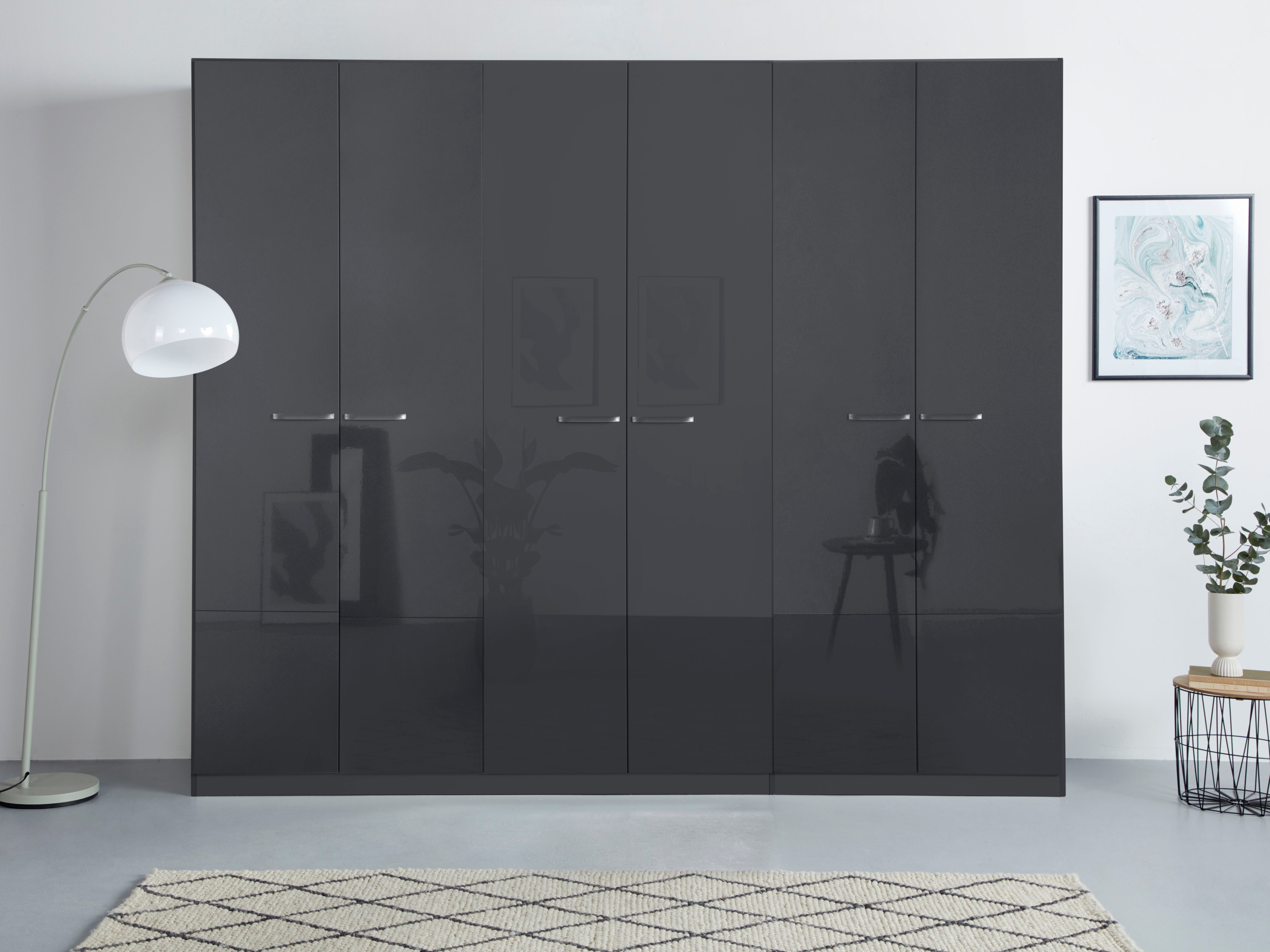 OTTO home Kleiderschrank "Mehrzweckschrank Aktenschrank Möbel Mietswohnung Schlafzimmer OTELI" erhältlich in Breiten 91-360 cm, ab Breite 136cm inkl. Innenschubladen, mit zusätzlichen Einlegeböden, optional mit Spiegel MADE IN GERMANY