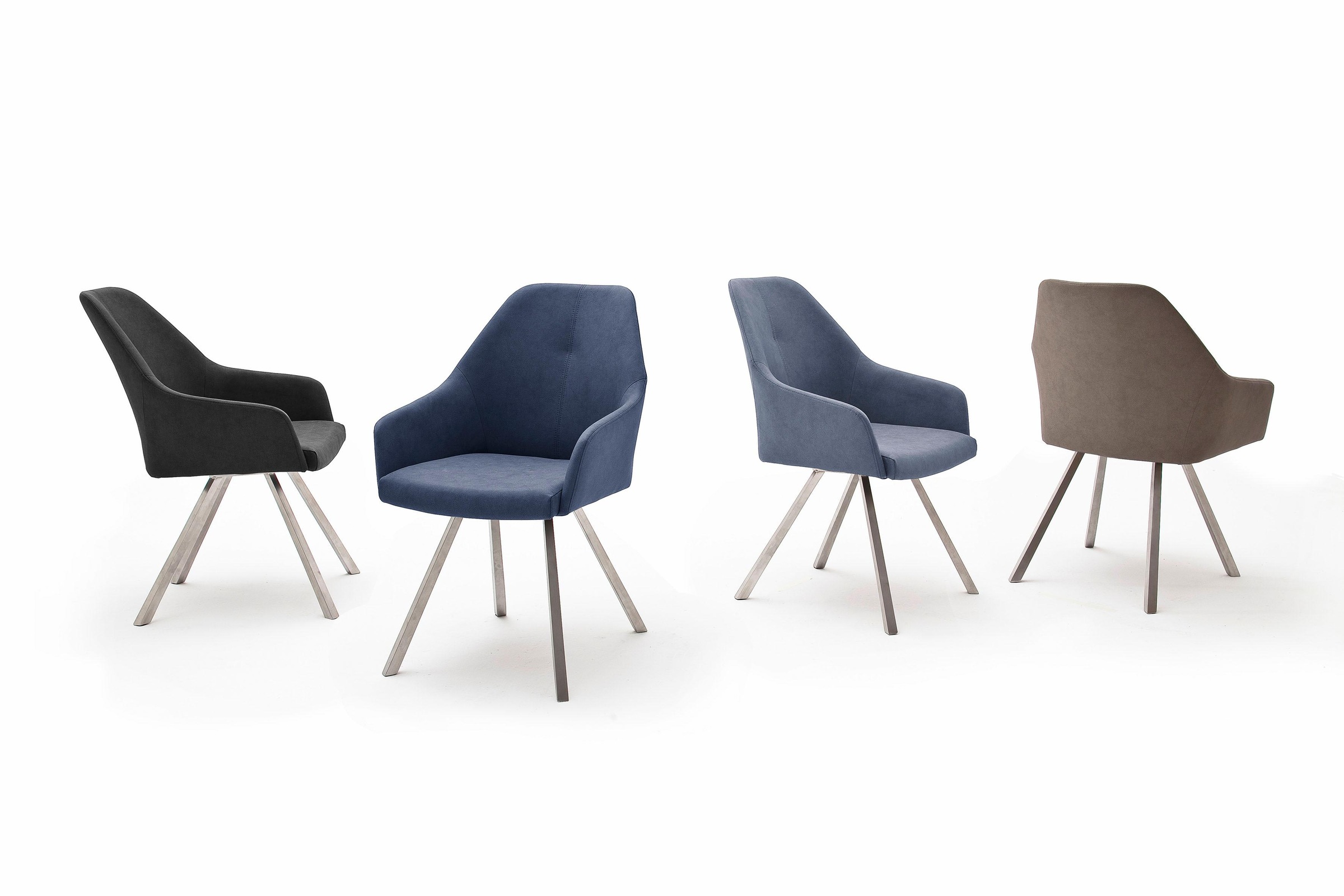 Thumbnail - MCA furniture 4-Fußstuhl "Madita A-eckig" (Set) 2 Stk.Stuhl belastbar bis 140 Kg