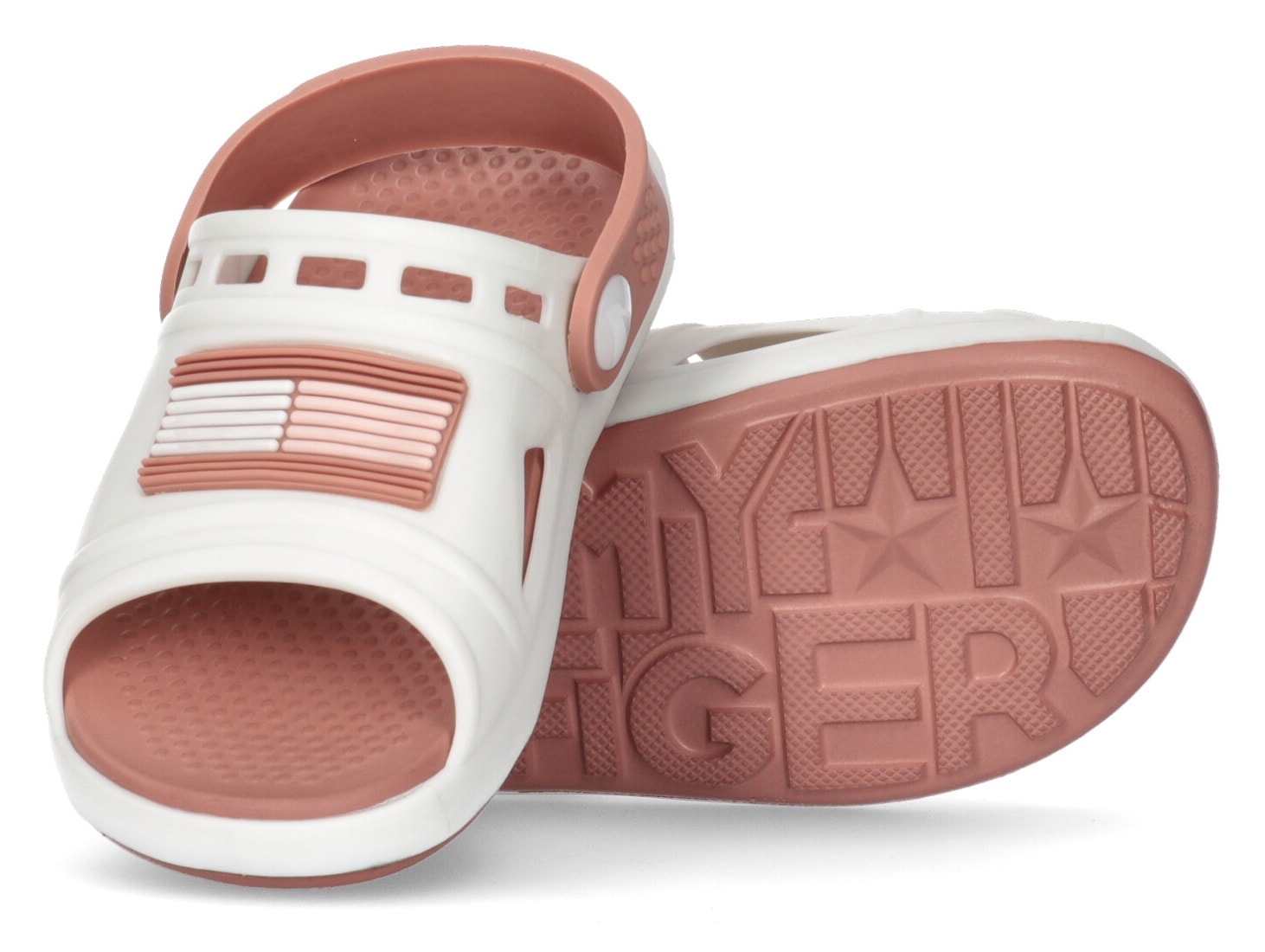 Tommy Hilfiger Sandale »COMFY SANDAL«, Sommerschuh, Riemchensandale, Poolslides, schwenkbarer Fersenriemen