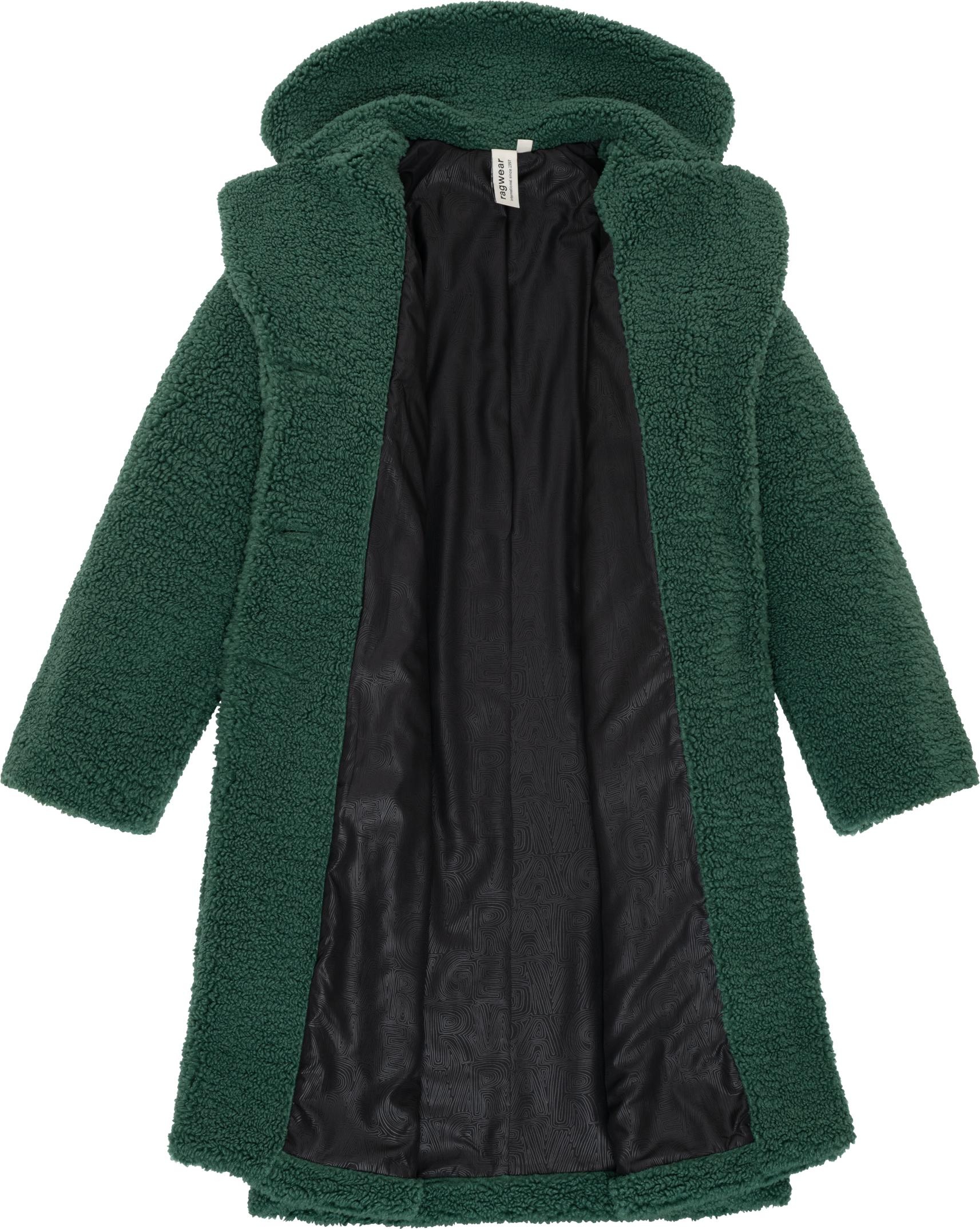 Ragwear Fellimitatmantel »Tedyco YOUMODO«, flauschige Übergangsjacke aus kuscheligem Teddyfleece