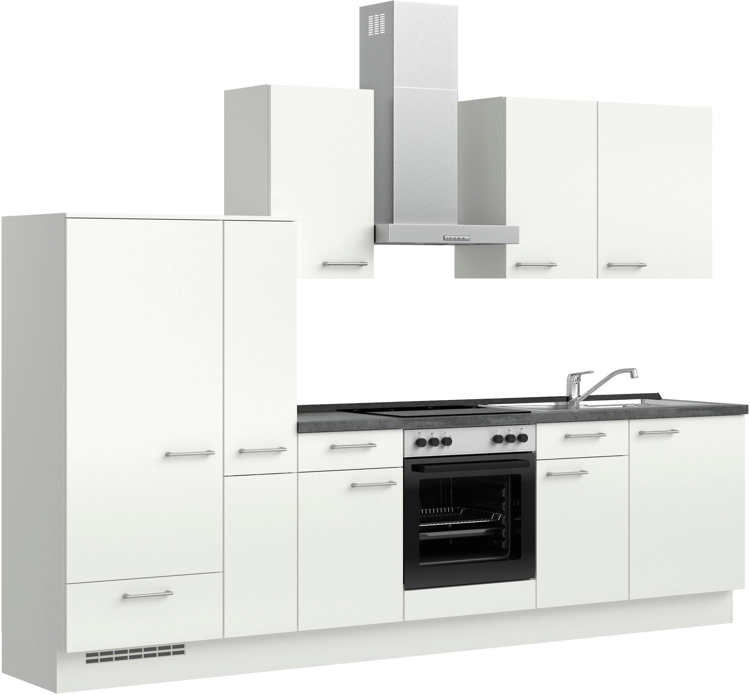 nobilia Küchenzeile ""Laser I", Ausrichtung wählbar, Breite 300 cm" vormont günstig online kaufen