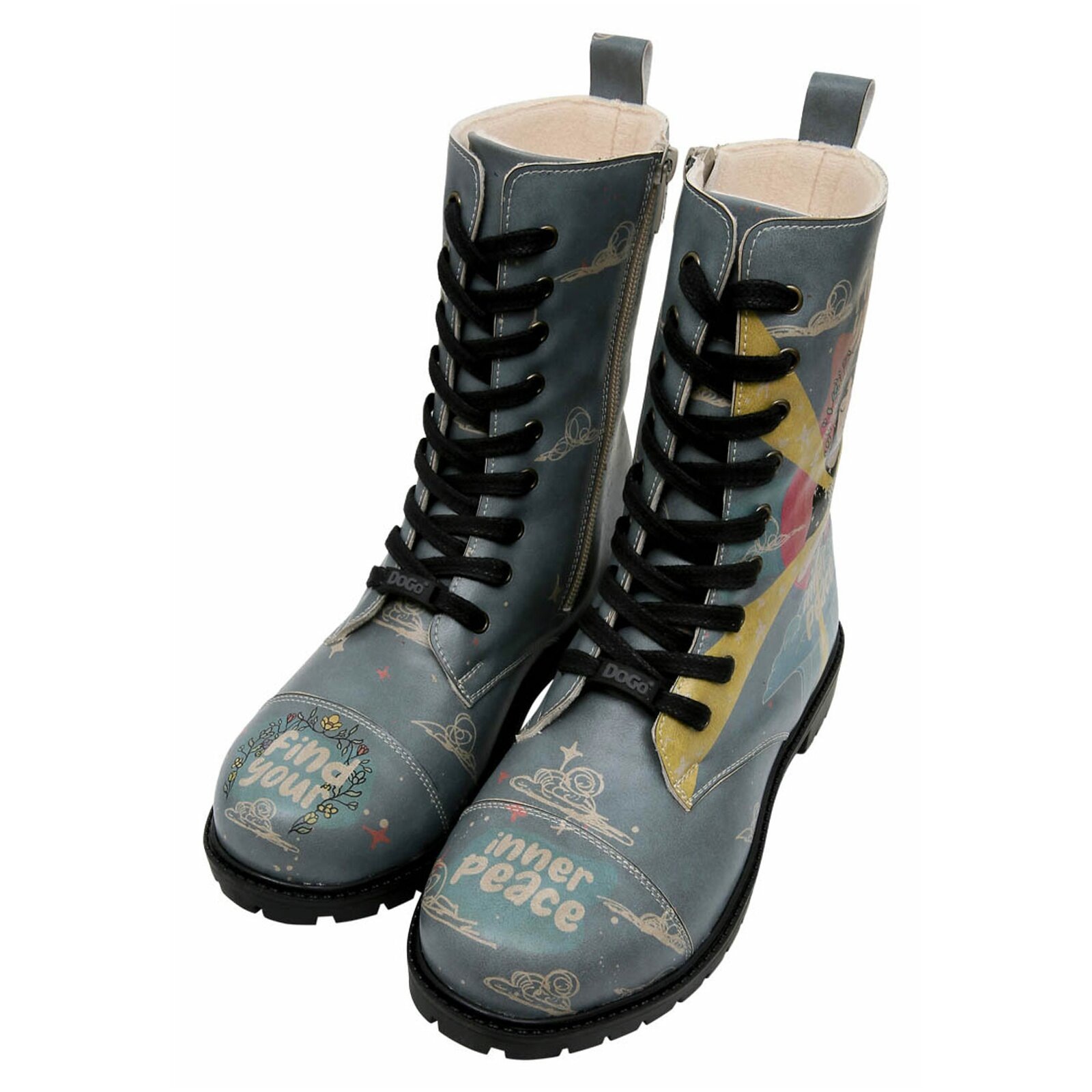 DOGO Schnürboots "Zipsy Find Your Inner Peace Damen Stiefel / Female", Vega günstig online kaufen