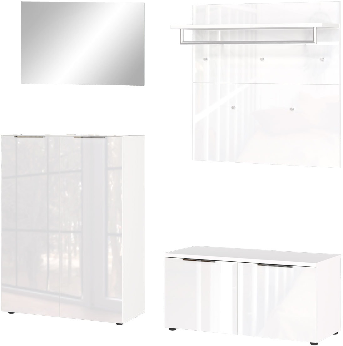 GERMANIA Garderoben-Set "Oakland" 4 Stk. tlg. günstig online kaufen