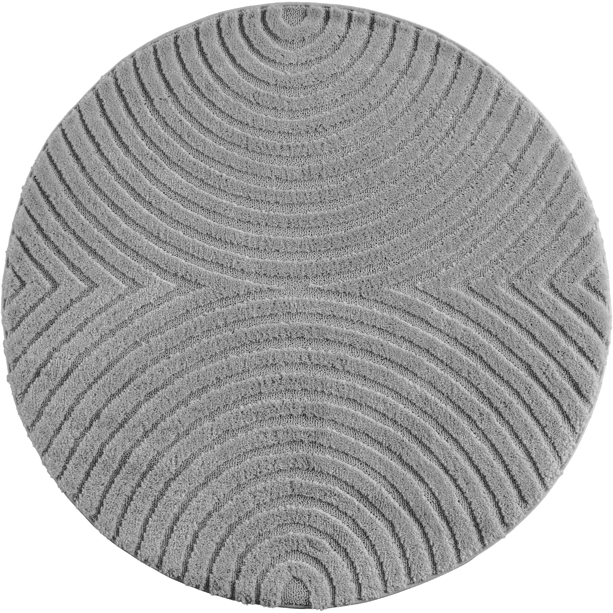 Ayyildiz Teppiche Teppich "ART 1122, auch als Läufer und in Rund erhältlich" rund 8 mm Höhe Boho Design, 3D Optik, Struktur Hoch Tief, skandinavisch, Wohnzimmer