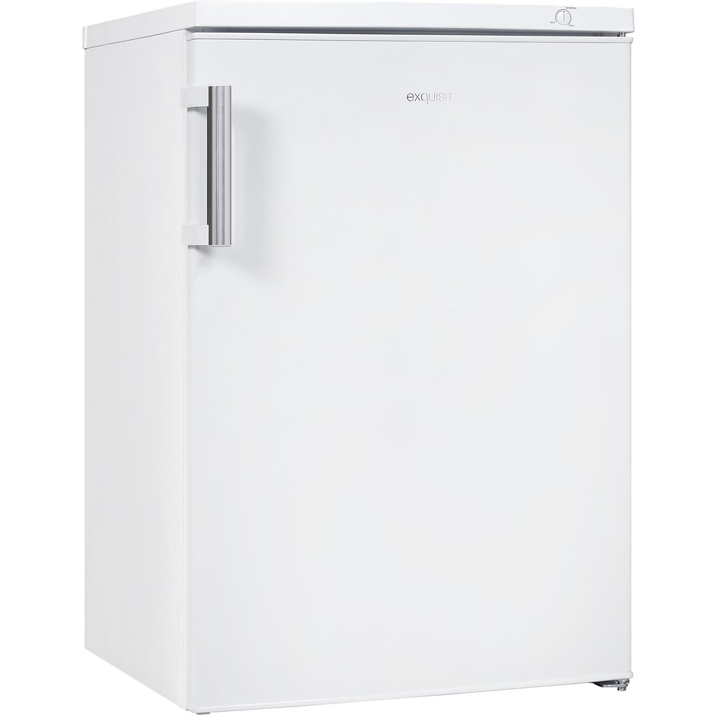 exquisit Gefrierschrank »GS81-H-010D weiss«, 85 cm hoch, 56 cm breit, 85 Liter Nutzinhalt, Flexibler Türanschlag, 4 Sterne Gefrieren