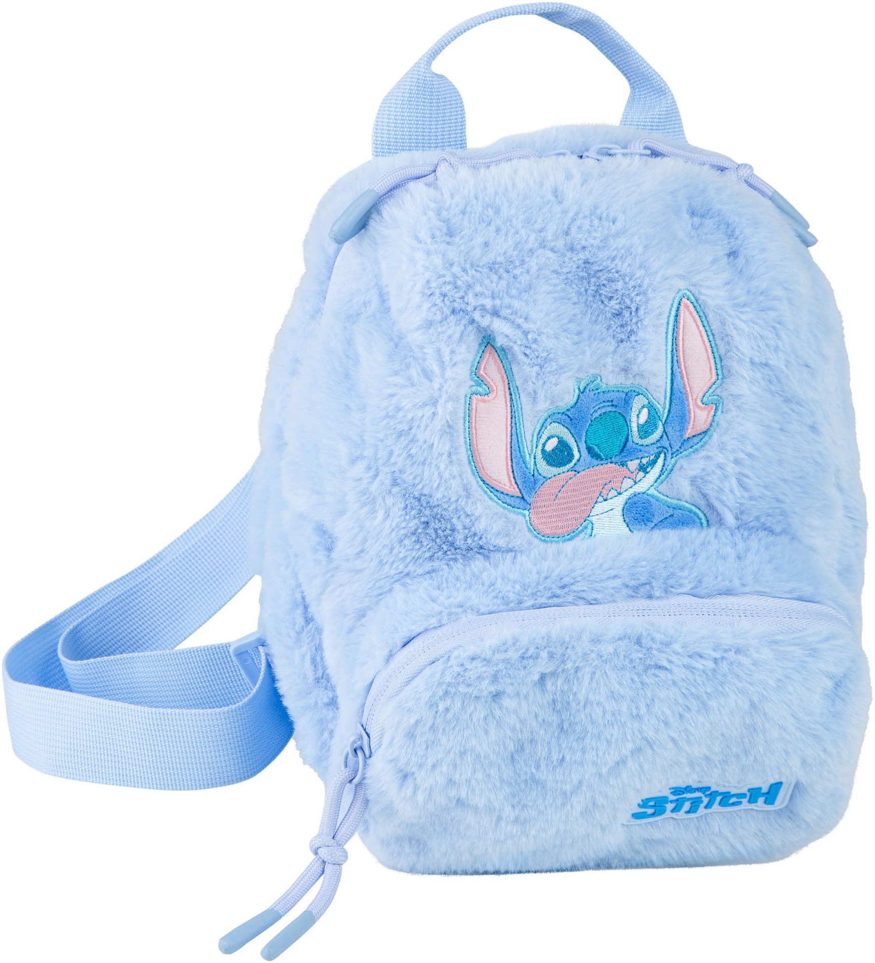 COOLPACK Kinder Kinderrucksack "Small, Stitch, Fluffy"stitch blau, Plüsch, Polyester, Rucksäcke