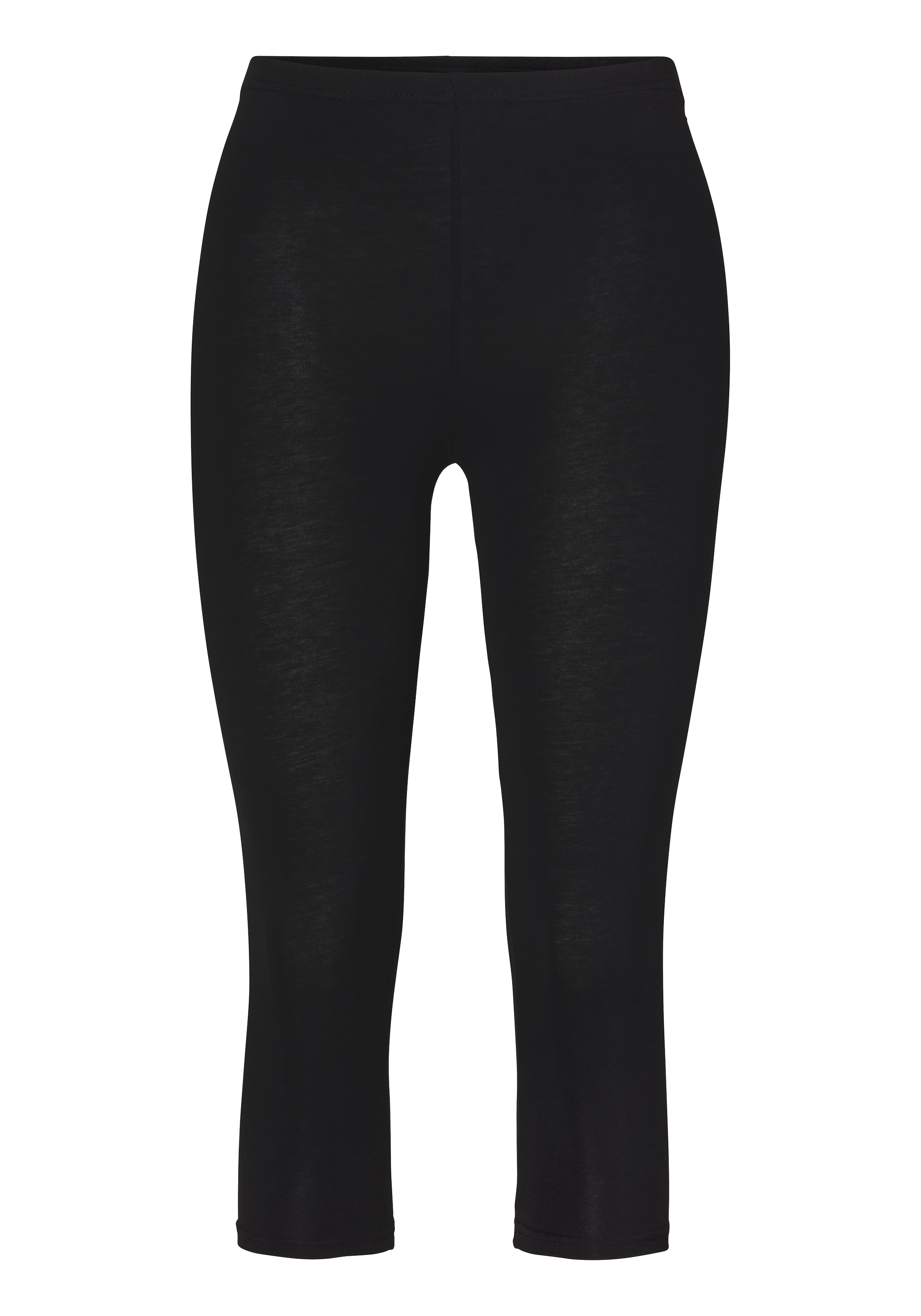 Sarlini 3/4-Leggings, Damen Capri ¾ Legging aus weicher, bequemer Baumwolle. Tragekomfort.