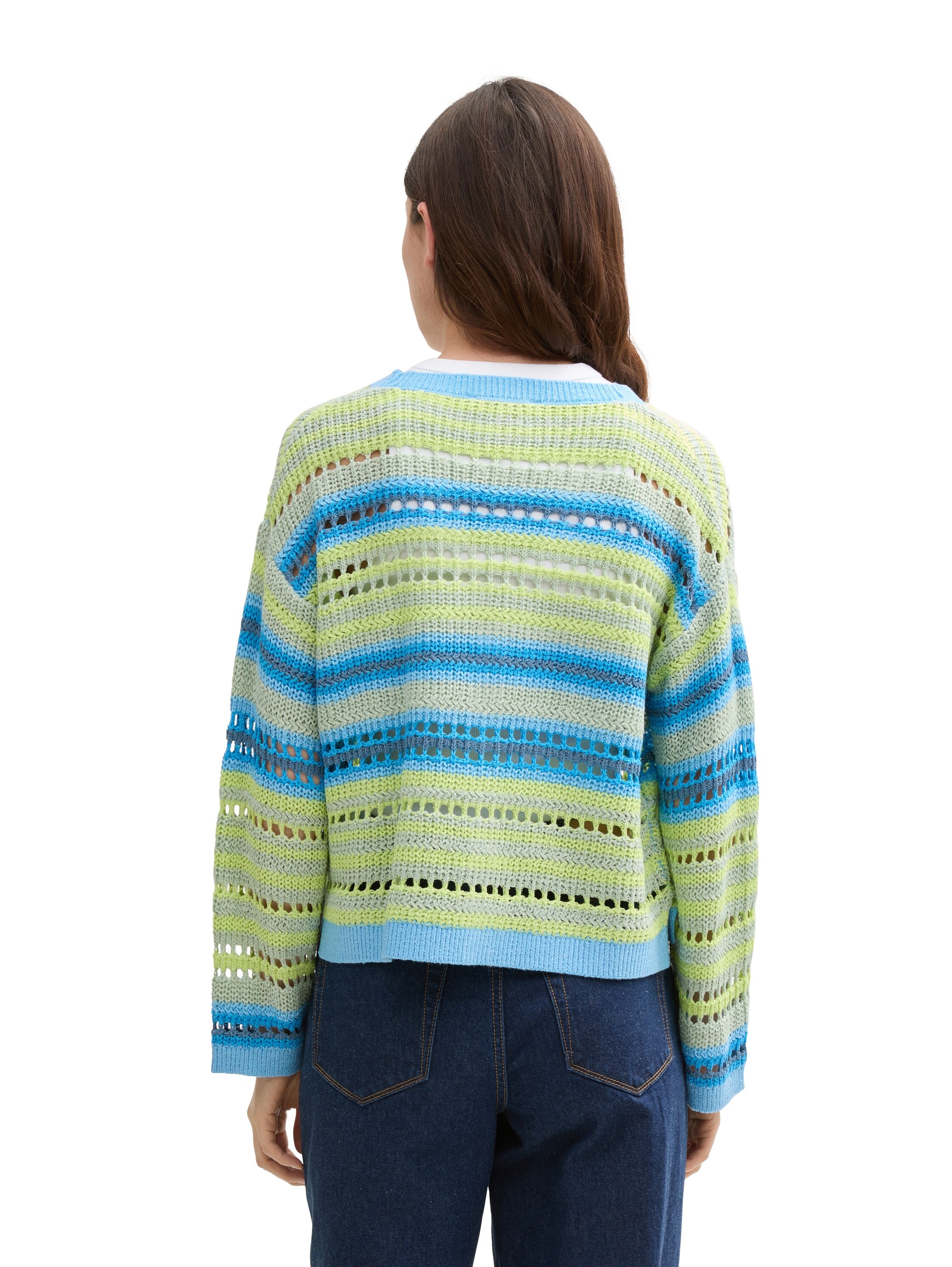 TOM TAILOR Denim Cardigan, mit Streifen Muster günstig online kaufen