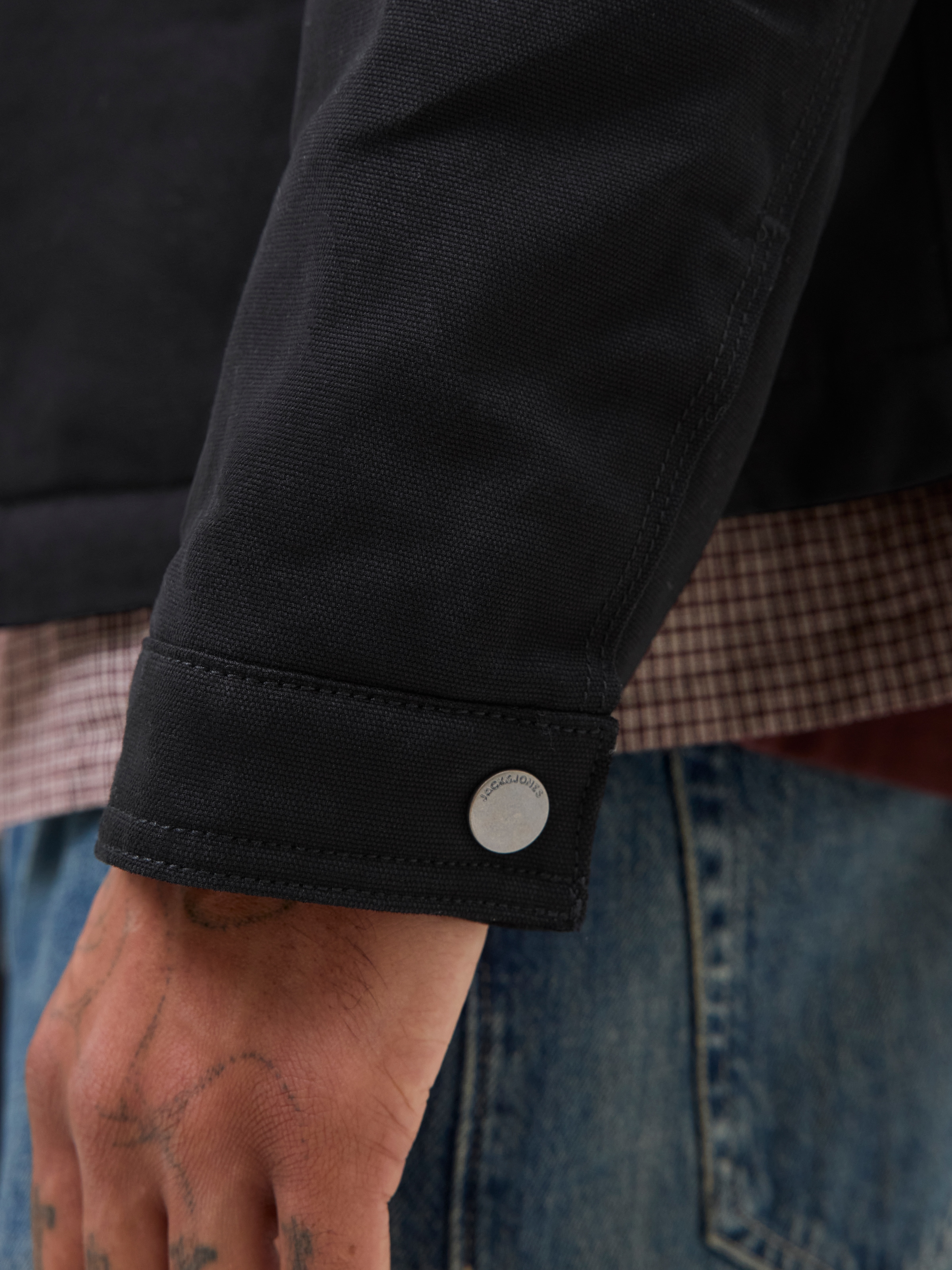 Jack & Jones PlusSize Outdoorjacke »JJEDOVER WORKER JACKET SN PLS«, ohne Kapuze