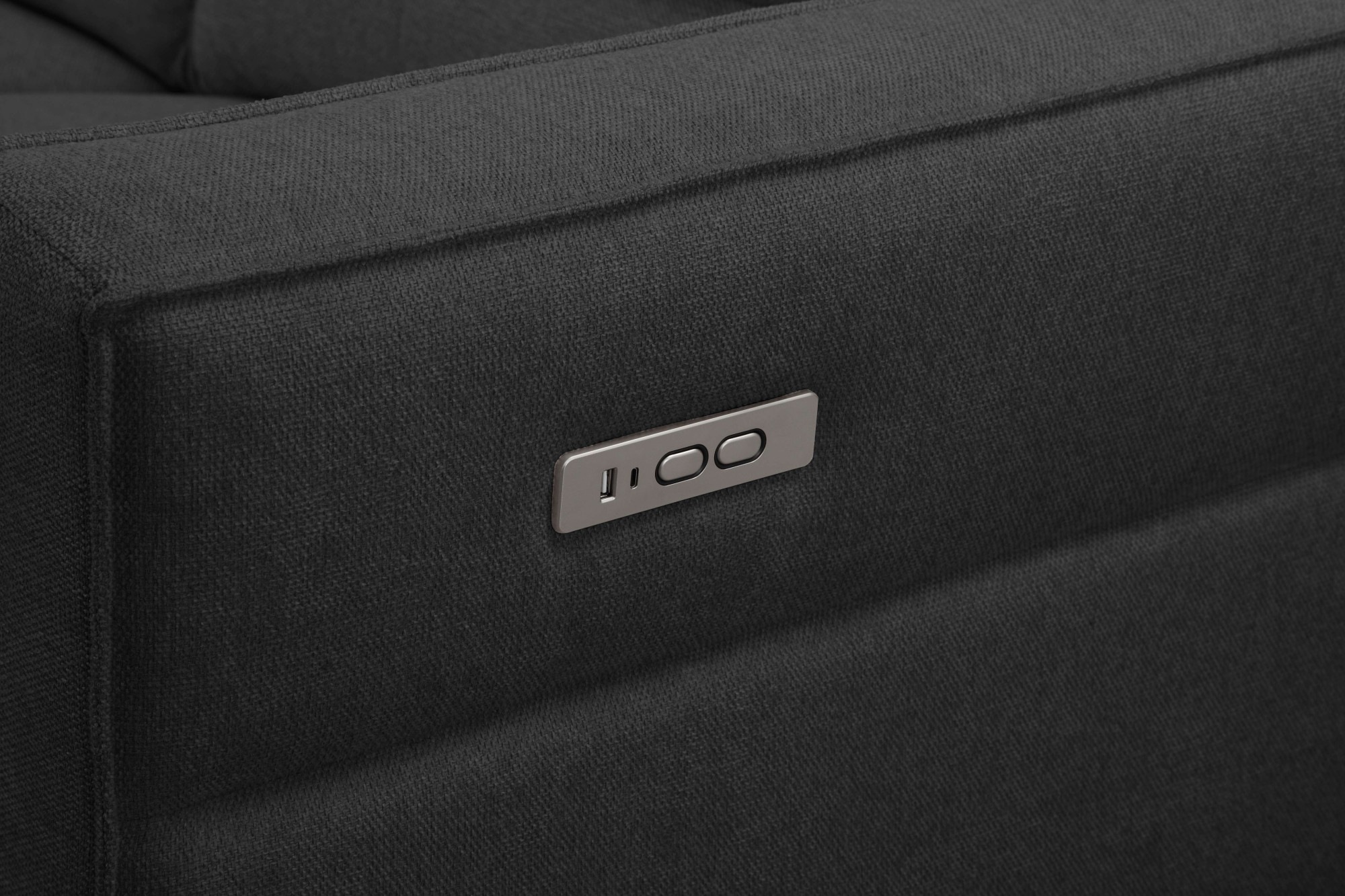Places of Style Ecksofa »Carpari, L-Form, 263 cm, manuelle o. elektrische Relaxfunktion,«, USB A/C und Kopfteilverstellung