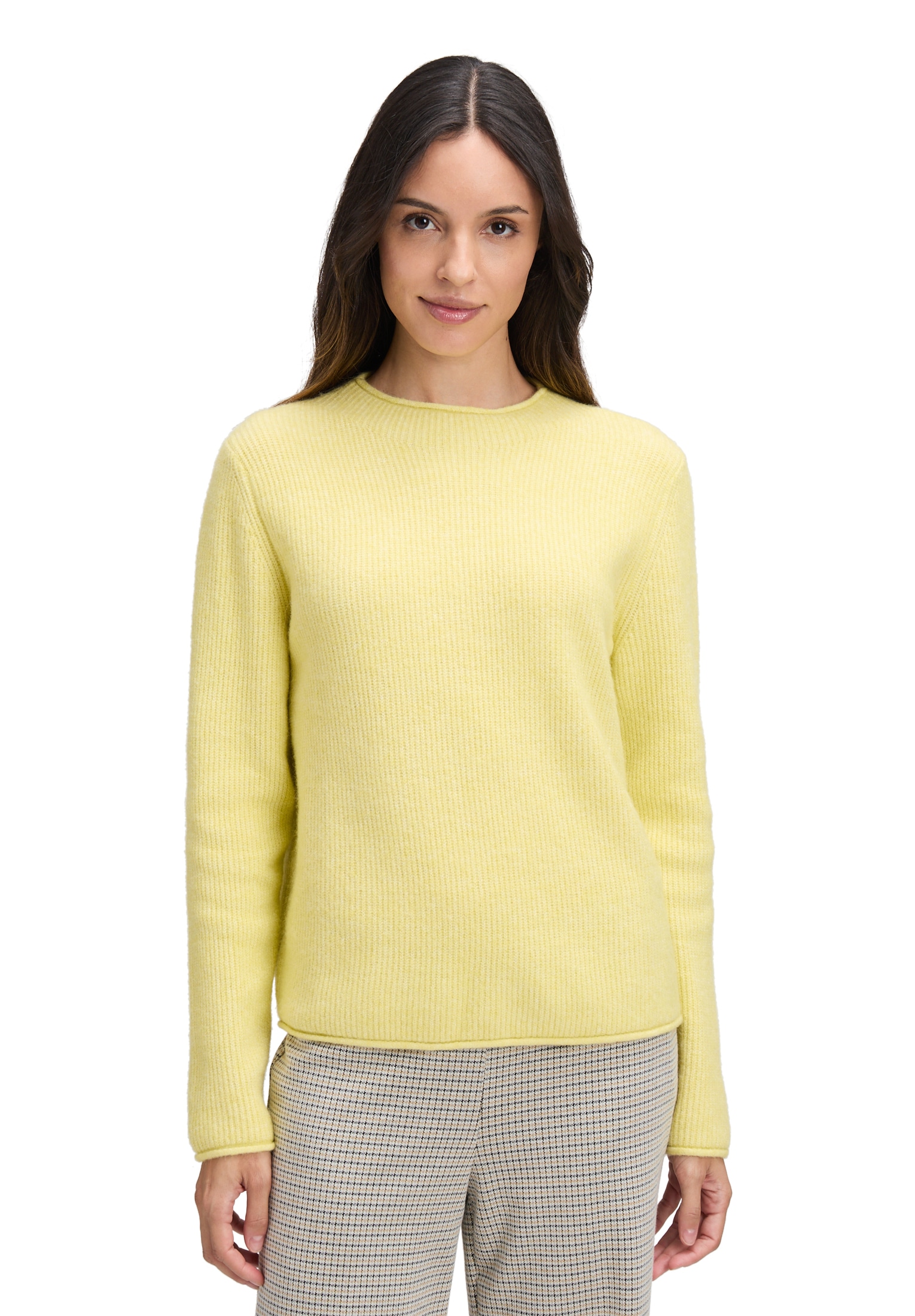 Cartoon Strickpullover "Cartoon Damen Strickpullover mit Stehkragen", (1 tl günstig online kaufen