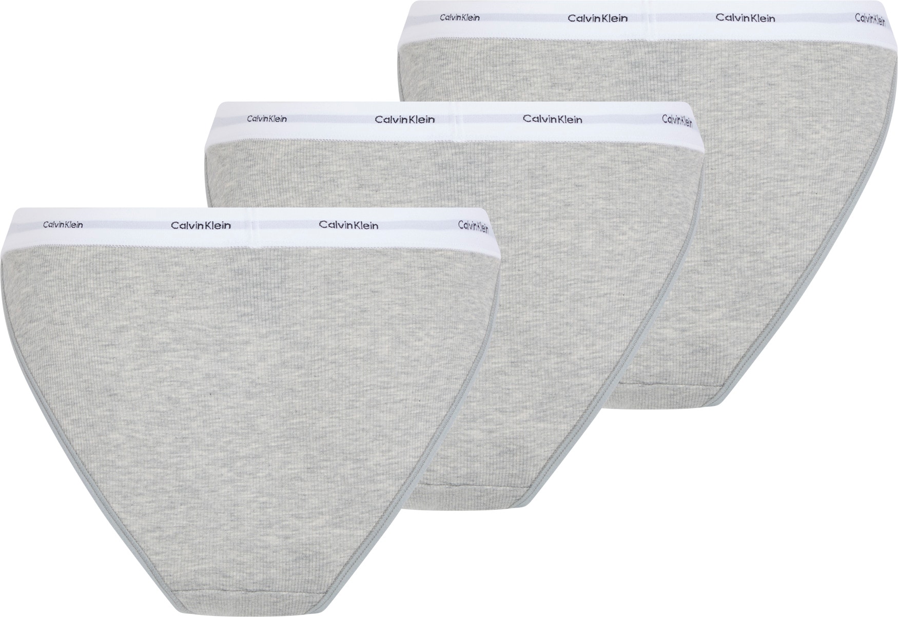 Calvin Klein Underwear Slip »STRING BIKINI 3PK«, (Packung, 3 St., 3er-Pack), mit Rippenstruktur