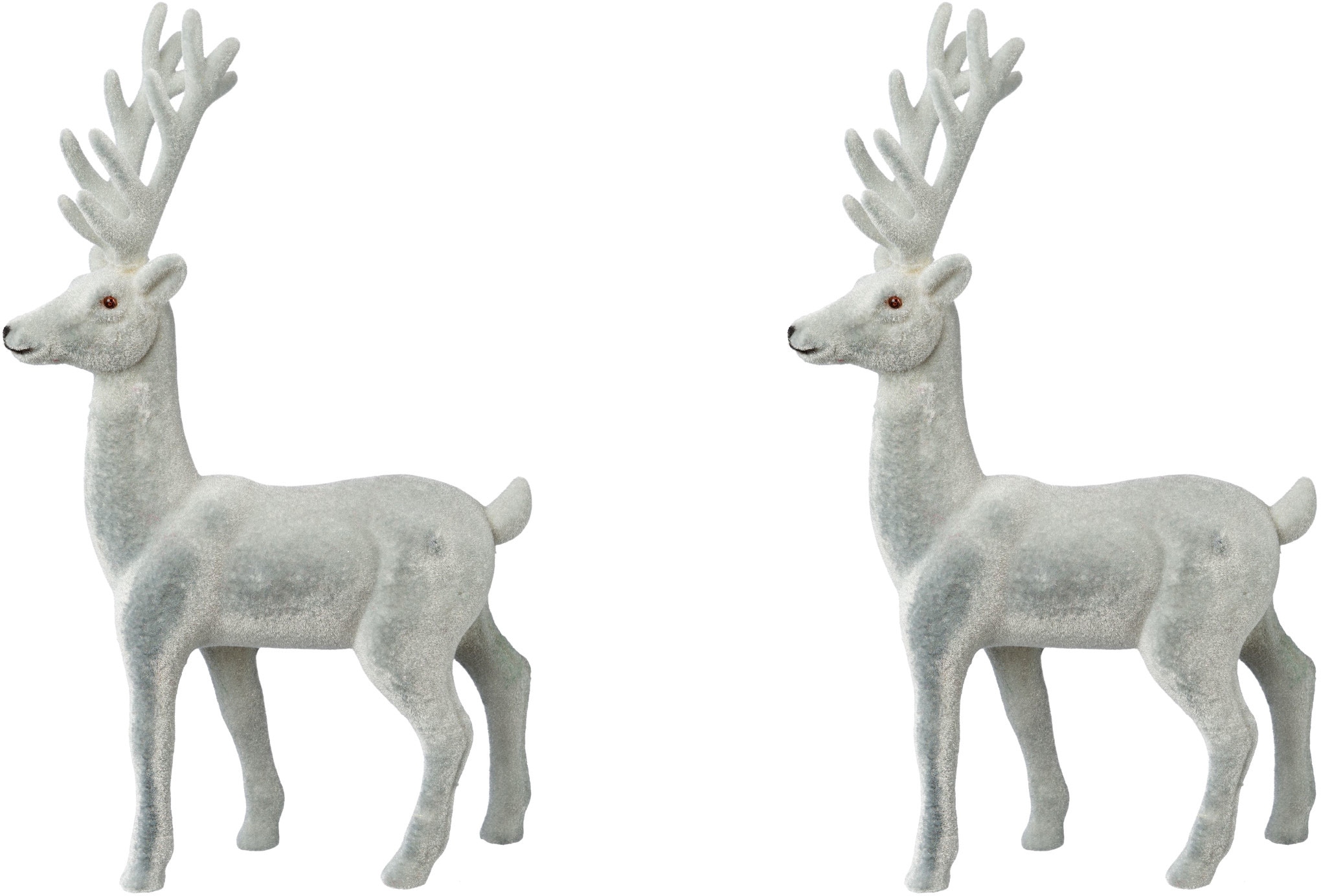 Creativ deco Weihnachtsfigur »Hirsch, Weihnachtsdeko«, Dekofigur mit feiner  Samtoberfläche, Höhe 29 cm | günstig kaufen