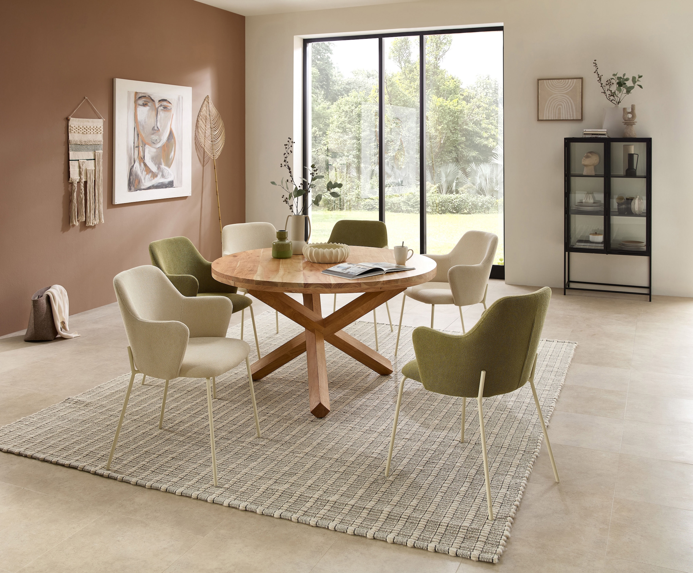 Stolkom Armlehnstuhl »Lissi BxHxT 60x84x44 cm« (Set) 2 Stk.Breite 60cm, Metallgestell