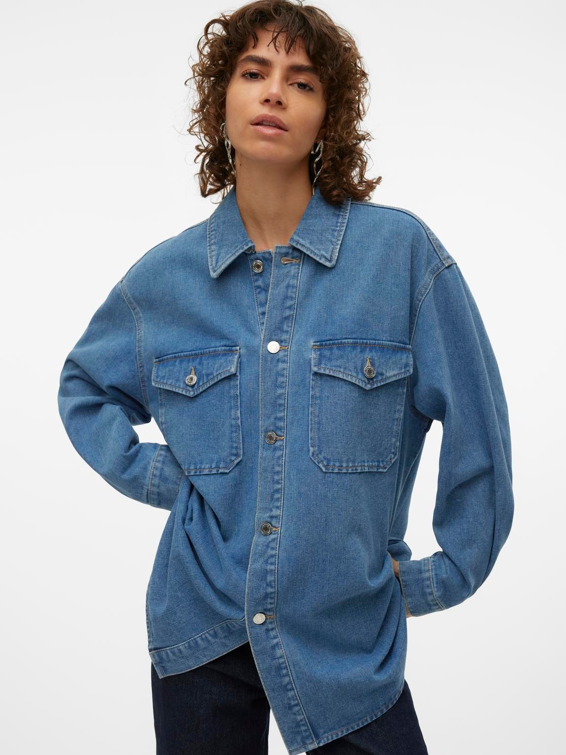 Vero Moda Jeansbluse "VMNAYA OVERSIZED DENIM SHIRT MIX NOOS" günstig online kaufen