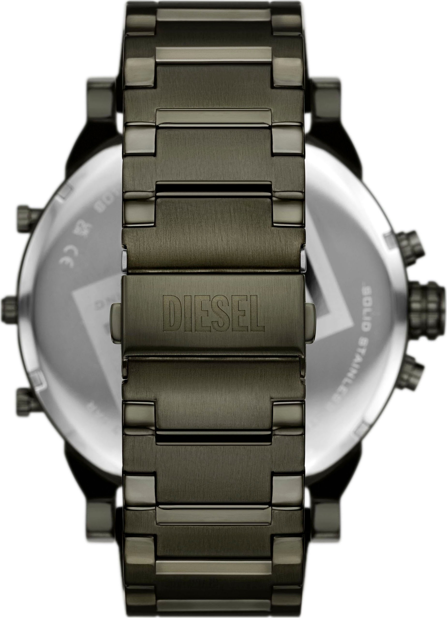 Diesel Chronograph »MR. DADDY 2.0«, Armbanduhr, Herrenuhr, Edelstahlarmband, analog, Tag, Stoppfunktion