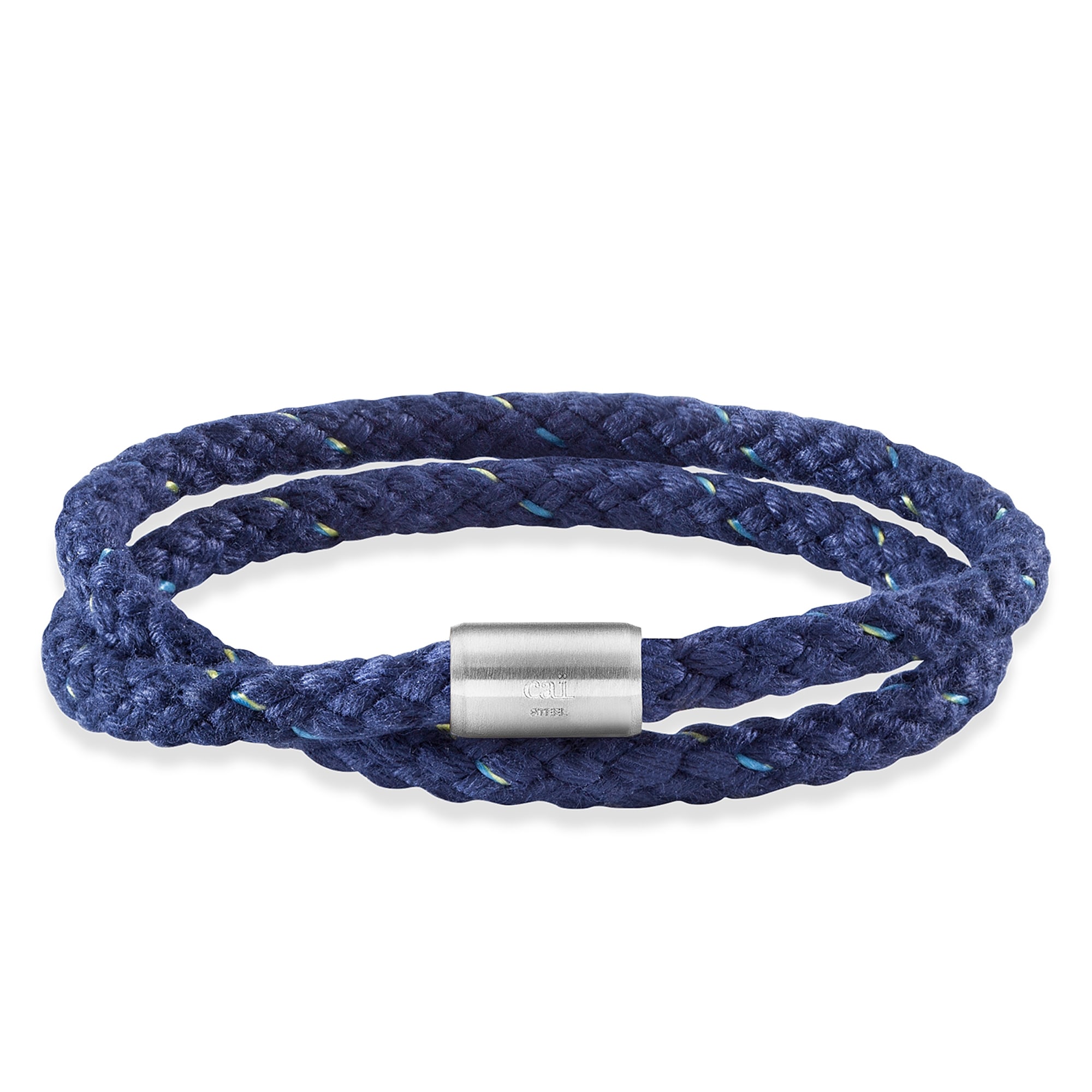 Armband »Edelstahl Textil blau 23cm Magnetverschluß«