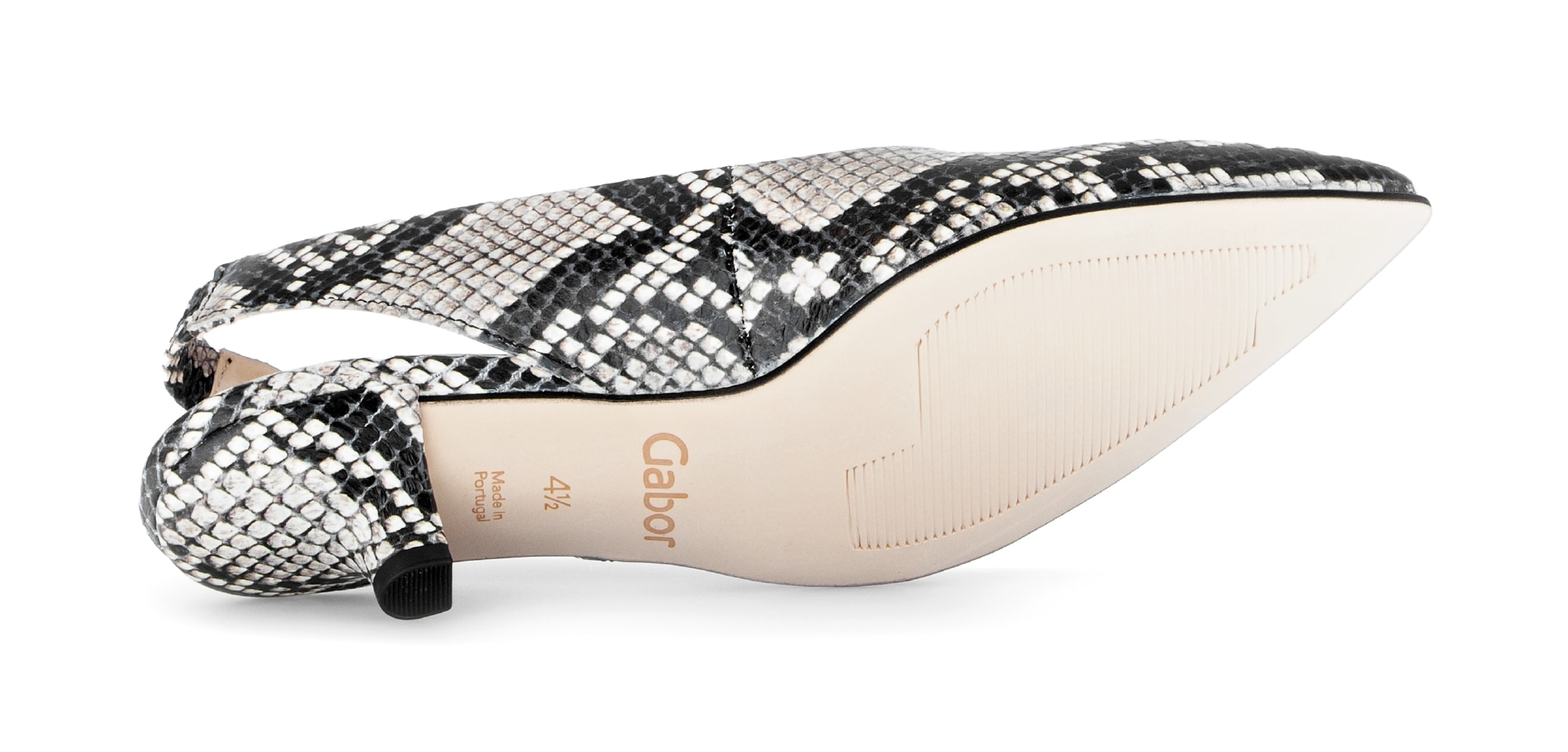 Thumbnail - Gabor Slingpumps Trichterabsatz, Businesschuh, Festtagsschuh in Snake-Optik