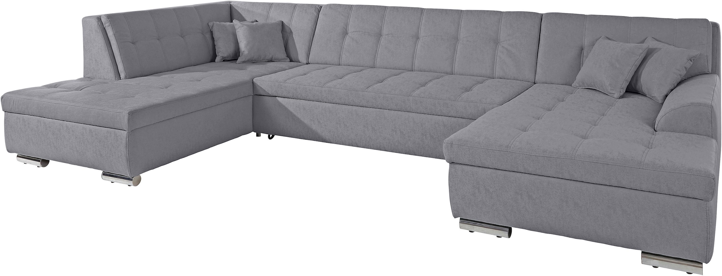 DOMO collection Wohnlandschaft »Aversa U-Form«, wahlweise mit Bettfunktion, frei im Raum stellbar