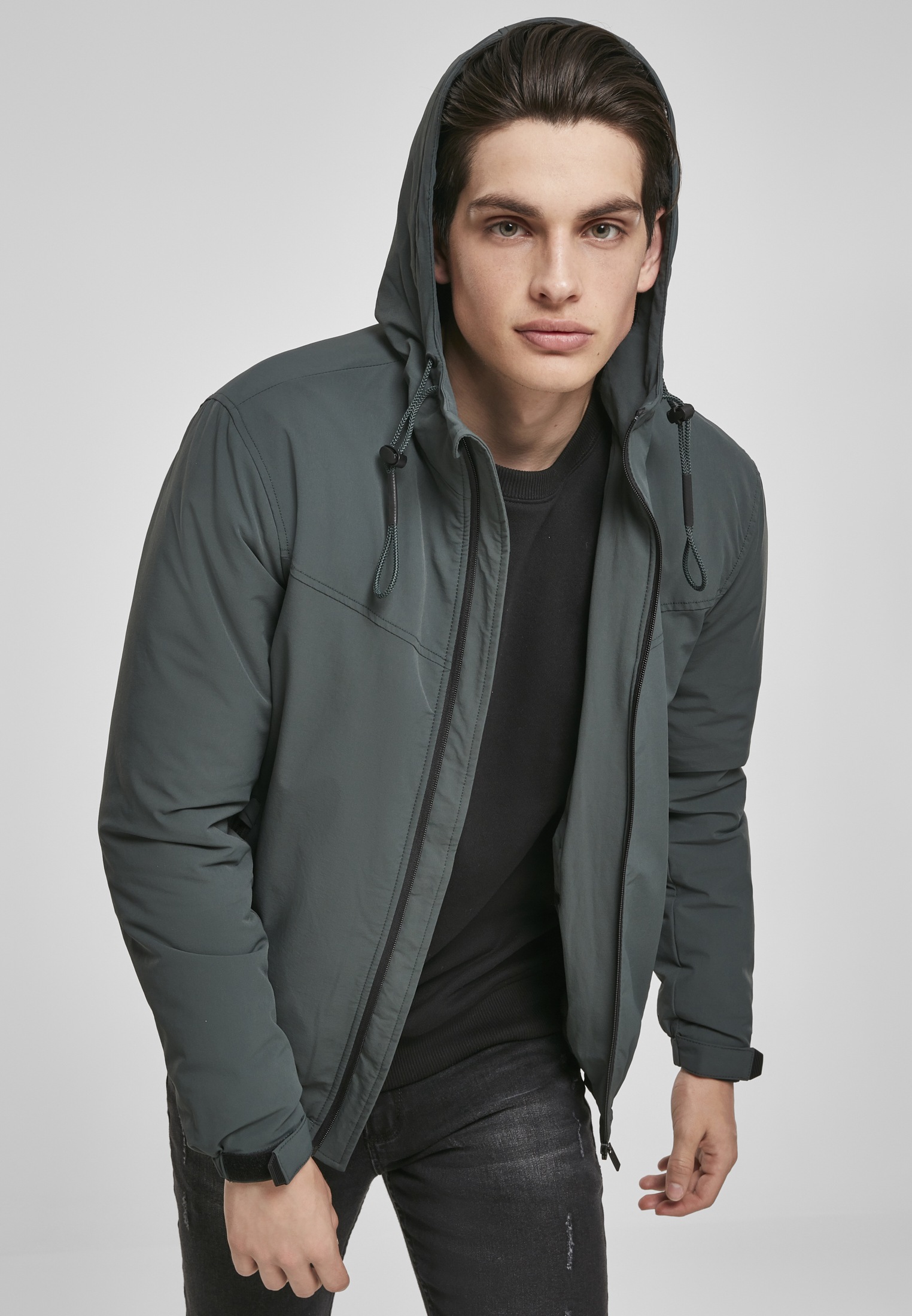 URBAN CLASSICS Allwetterjacke "Urban Classics Herren Hooded Easy Jacket", ( günstig online kaufen