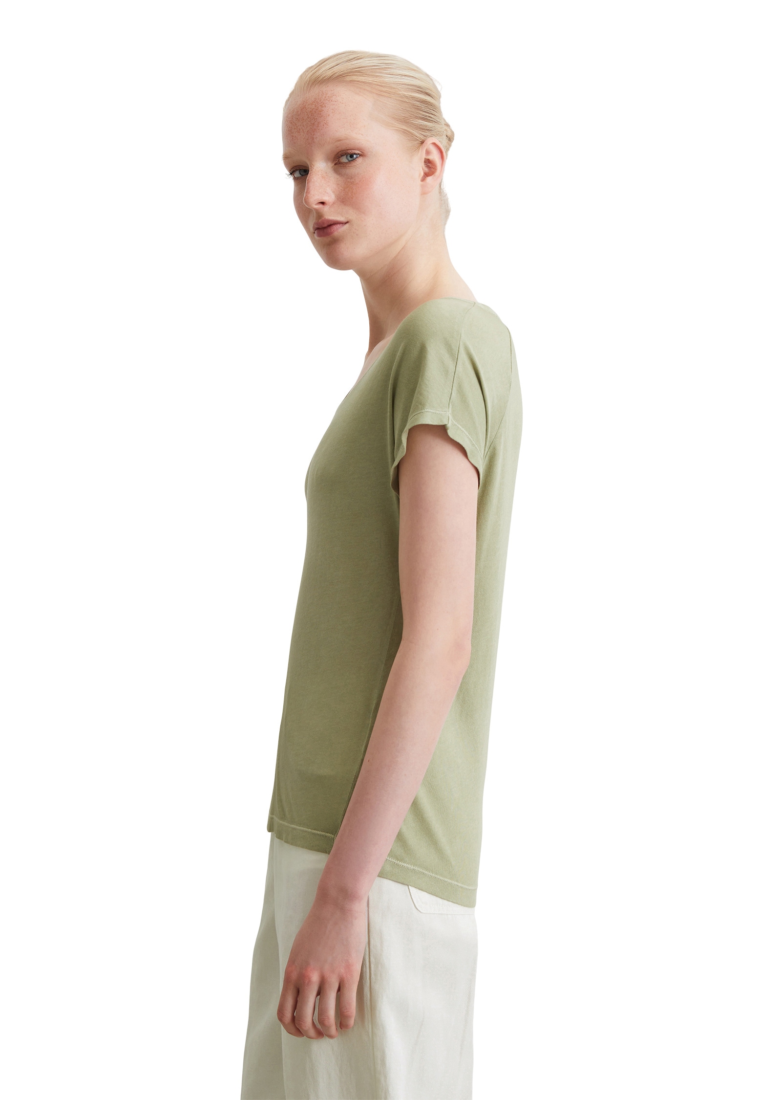 Marc OPolo T-Shirt "aus Viskose-Organic-Cotton-Mix" günstig online kaufen