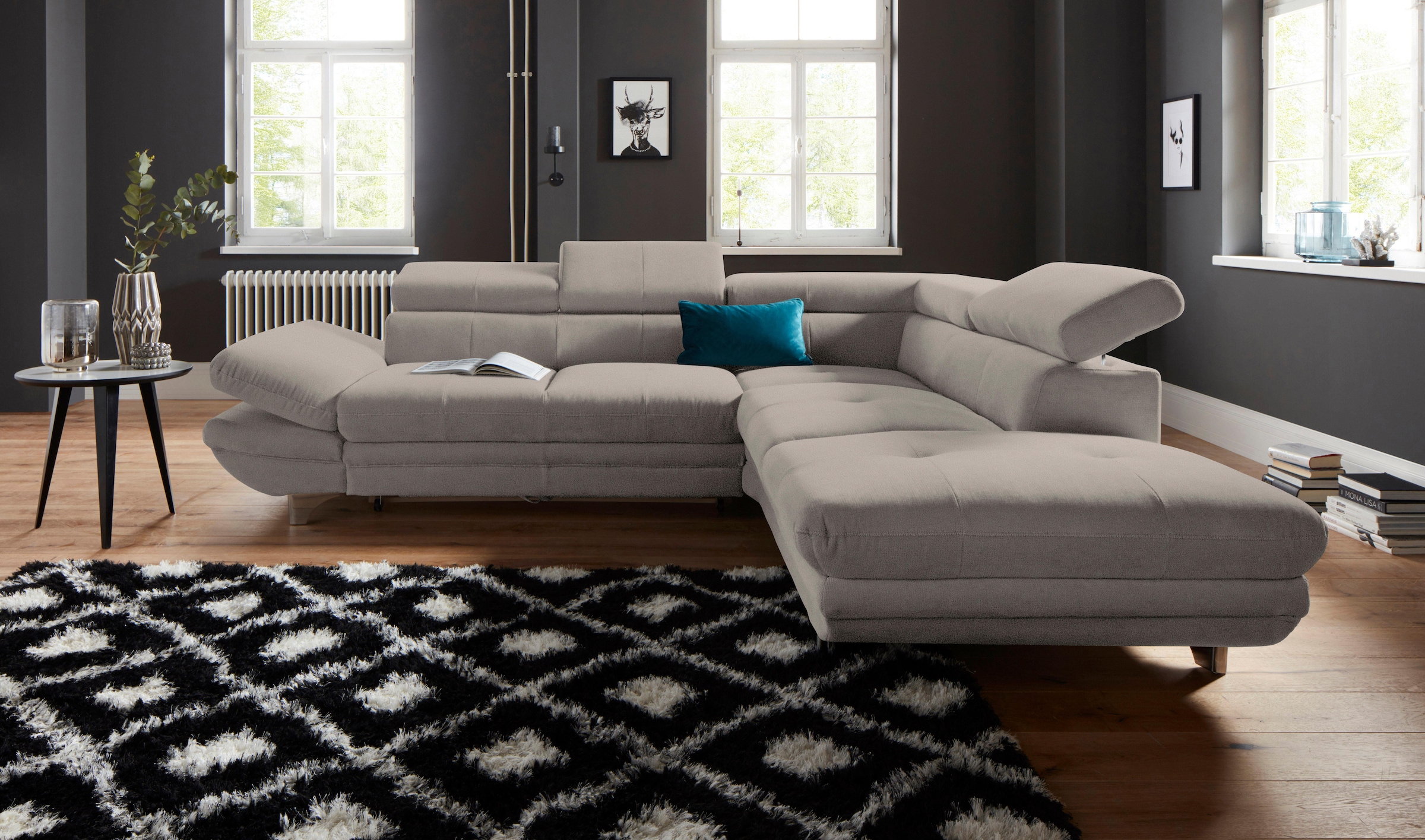 COTTA Ecksofa "Enterprise L-Form", mit Arm- & Kopfteilverstellung, wahlweis günstig online kaufen