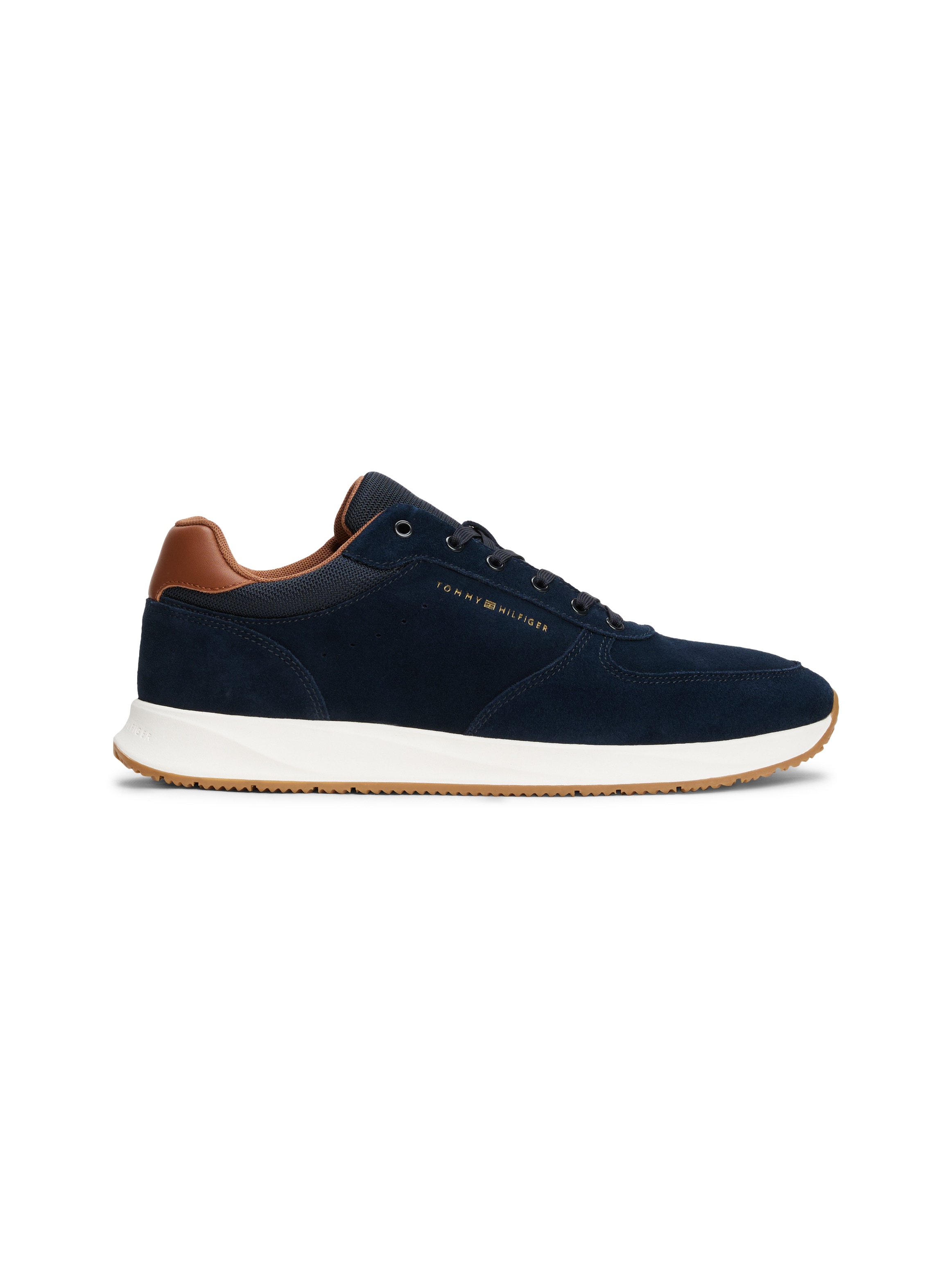 Tommy Hilfiger Sneaker »PREMIUM SUEDE HYBRID«, Freizeitschuh, Halbschuh, Schnürschuh, weiche Schaftrand-Polsterung